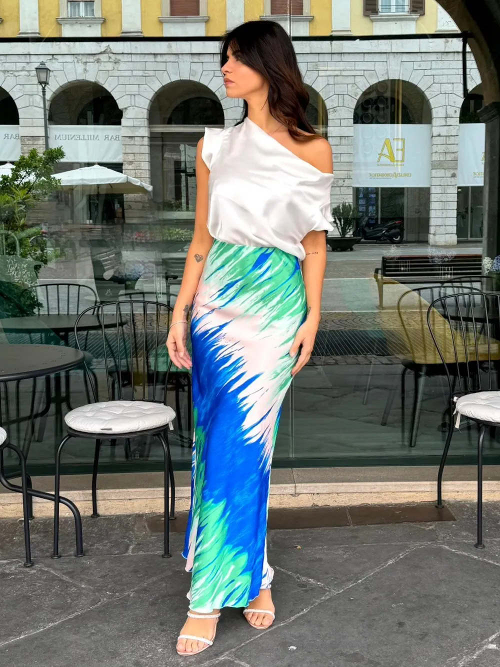 Maglia camicietta raso
