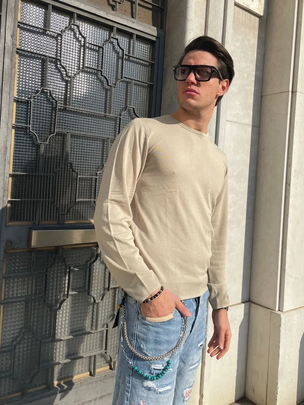 Maglia girocollo leggera
