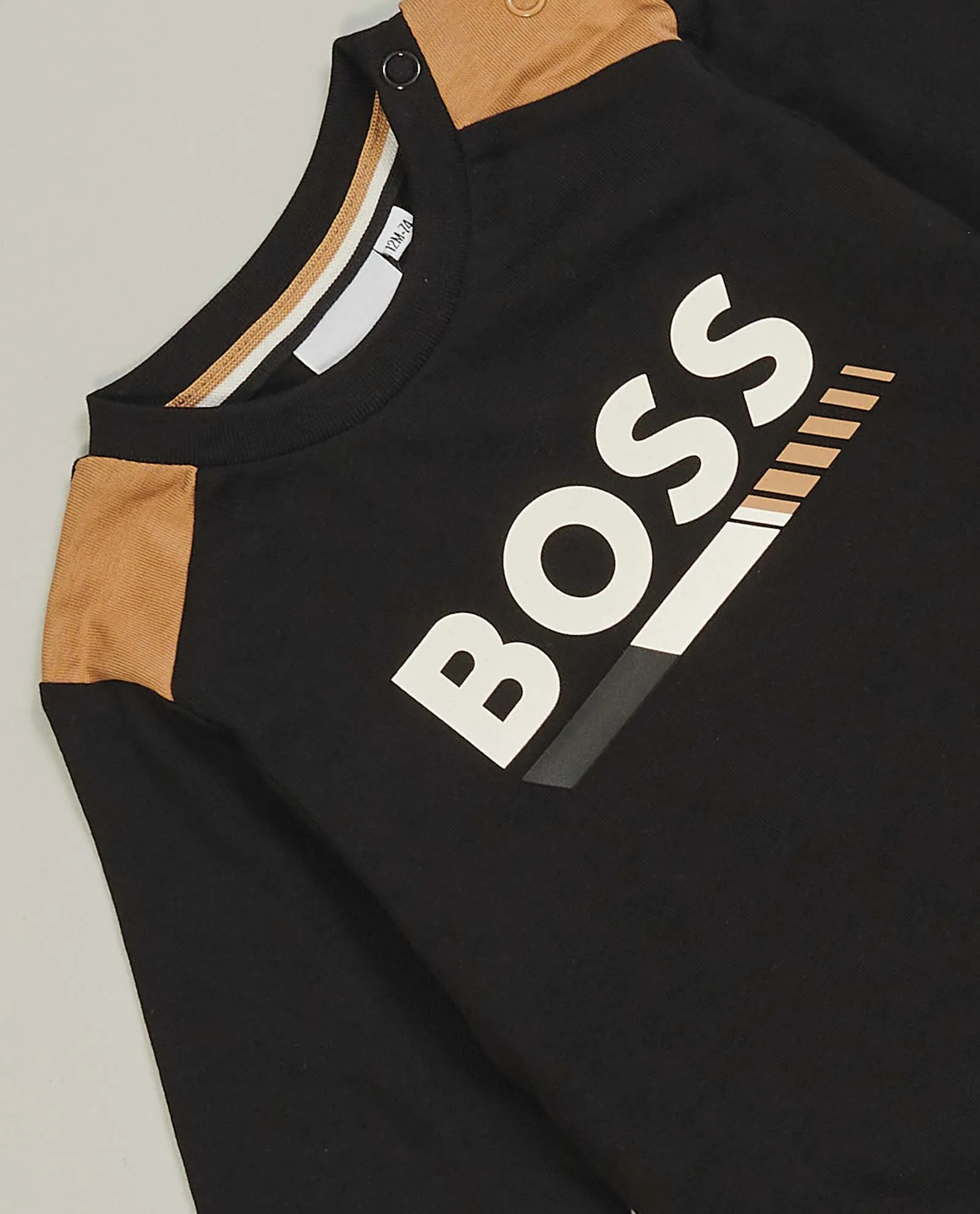 Maglia maniche lunghe Boss per bambini in cotone