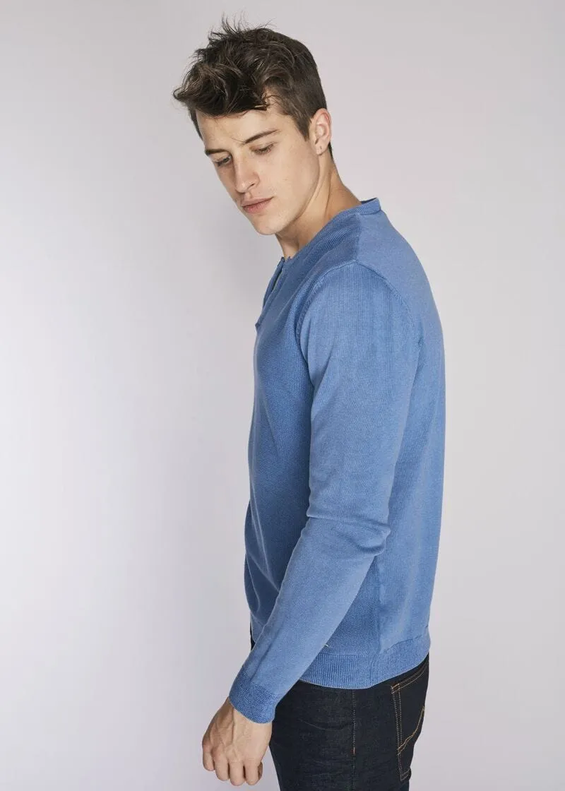 Maglia serafino in puro cotone