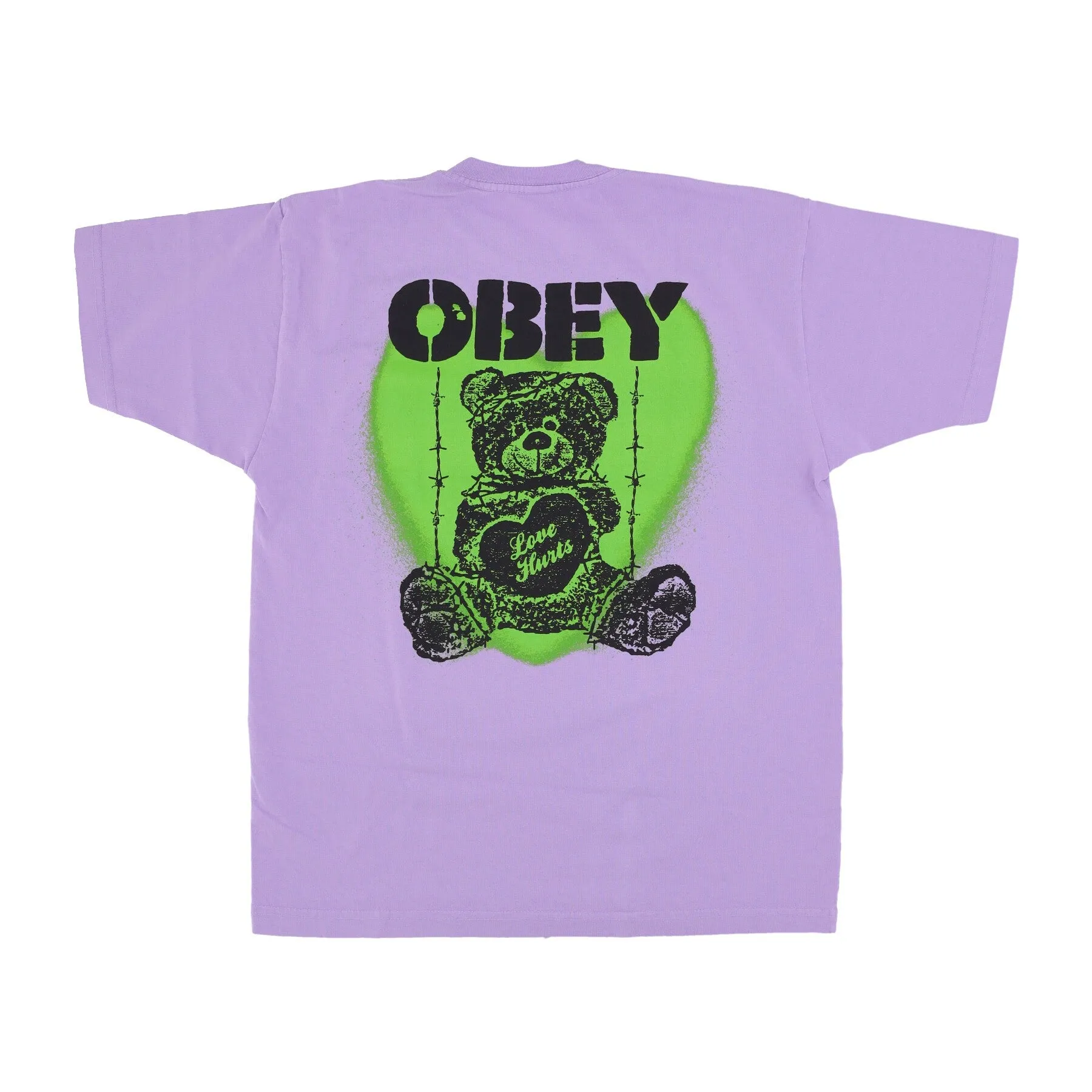 Maglietta Uomo Love Hurts Heavyweight Classic Box Tee Digital Lavender