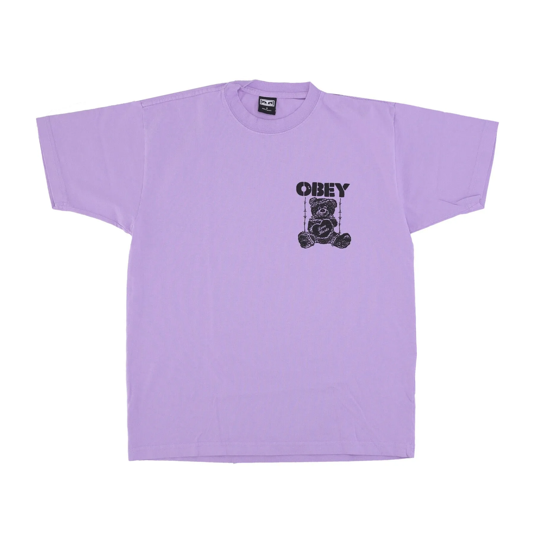 Maglietta Uomo Love Hurts Heavyweight Classic Box Tee Digital Lavender