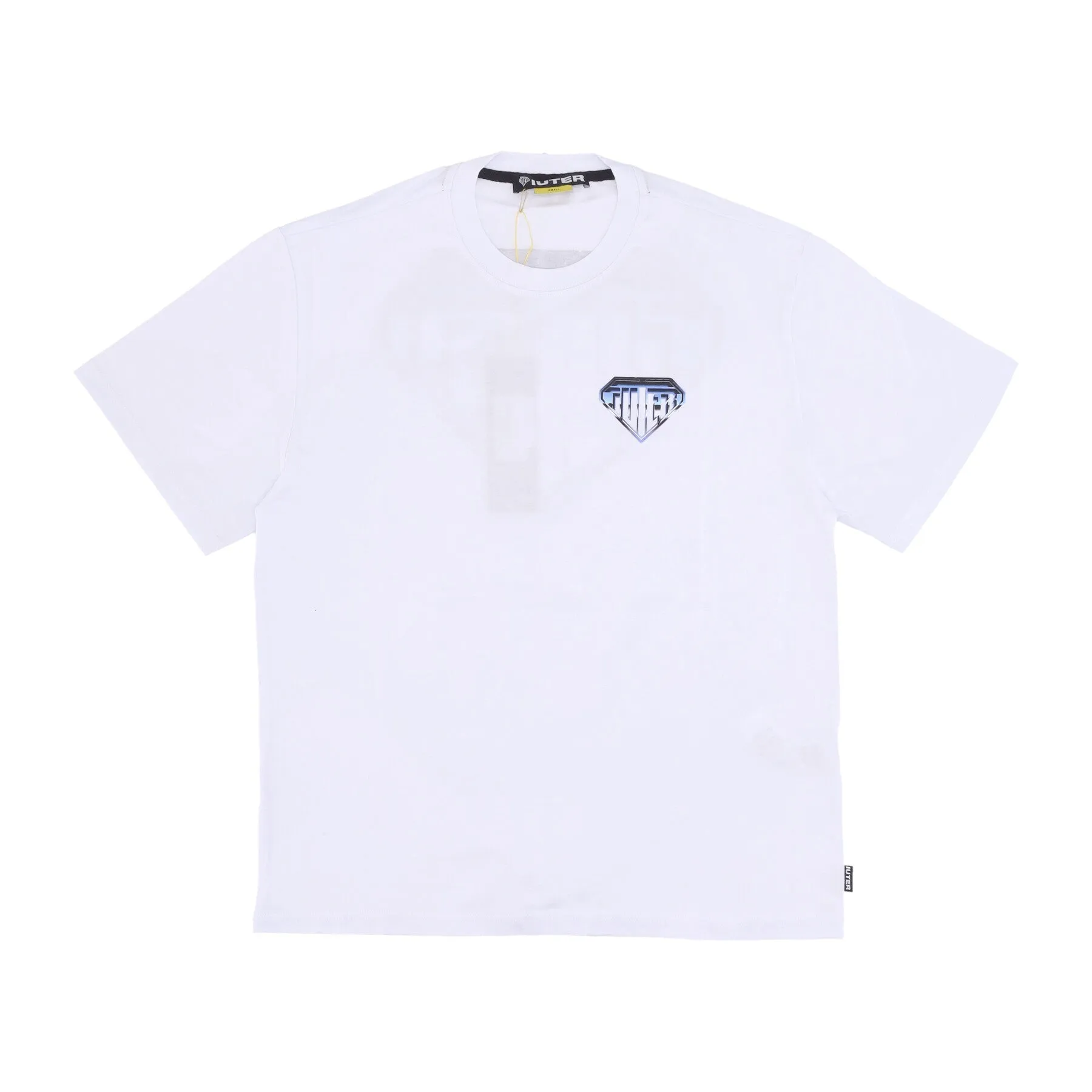 Maglietta Uomo Metal Logo Tee White