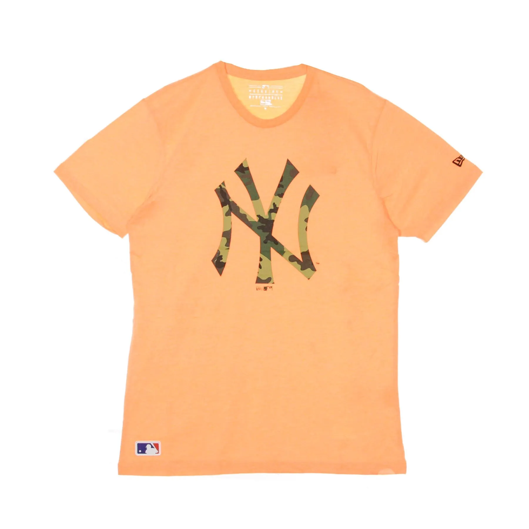 Maglietta Uomo Mlb Infill Tee Logo Neyyan Neon Orange/camo