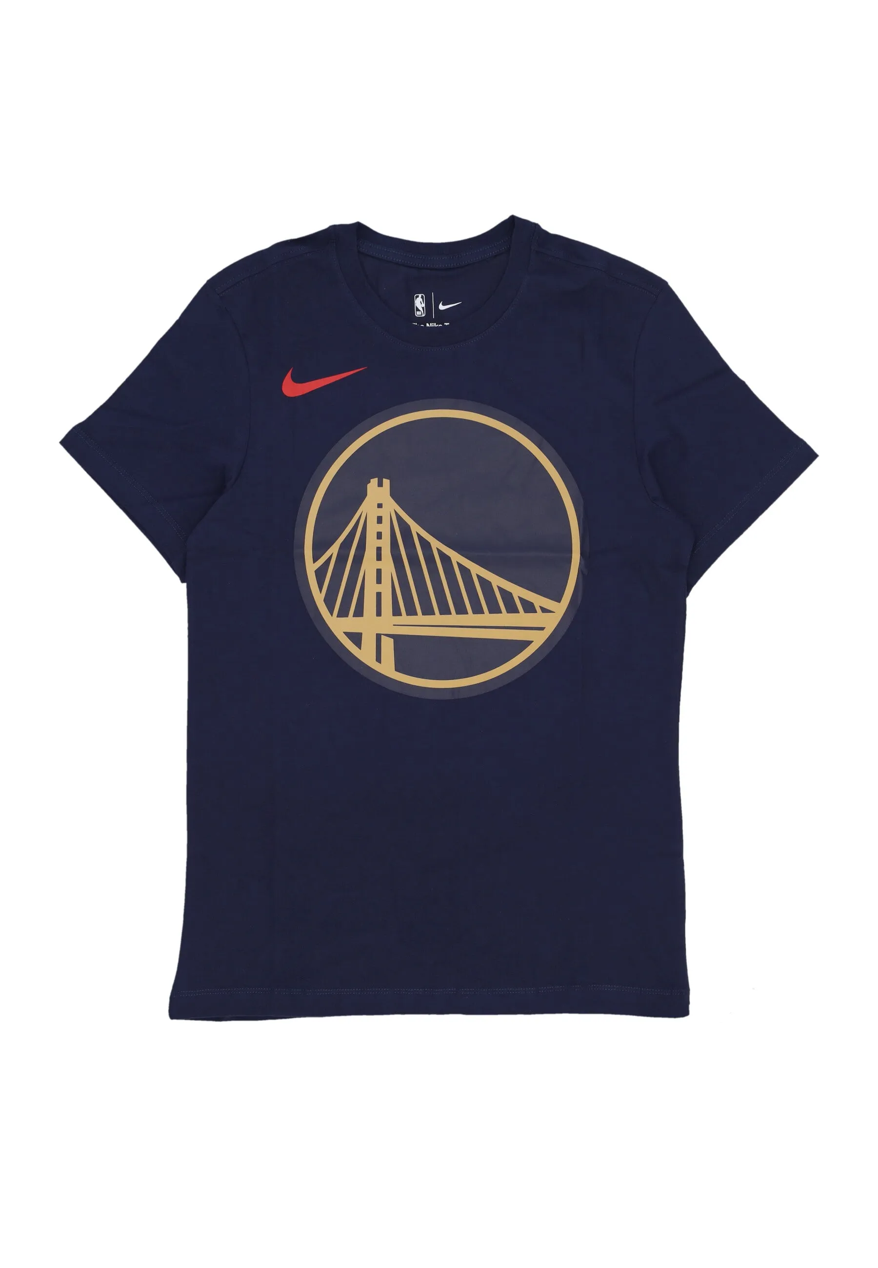 Maglietta Uomo Nba City Edition Essential Logo Tee Golwar College Navy