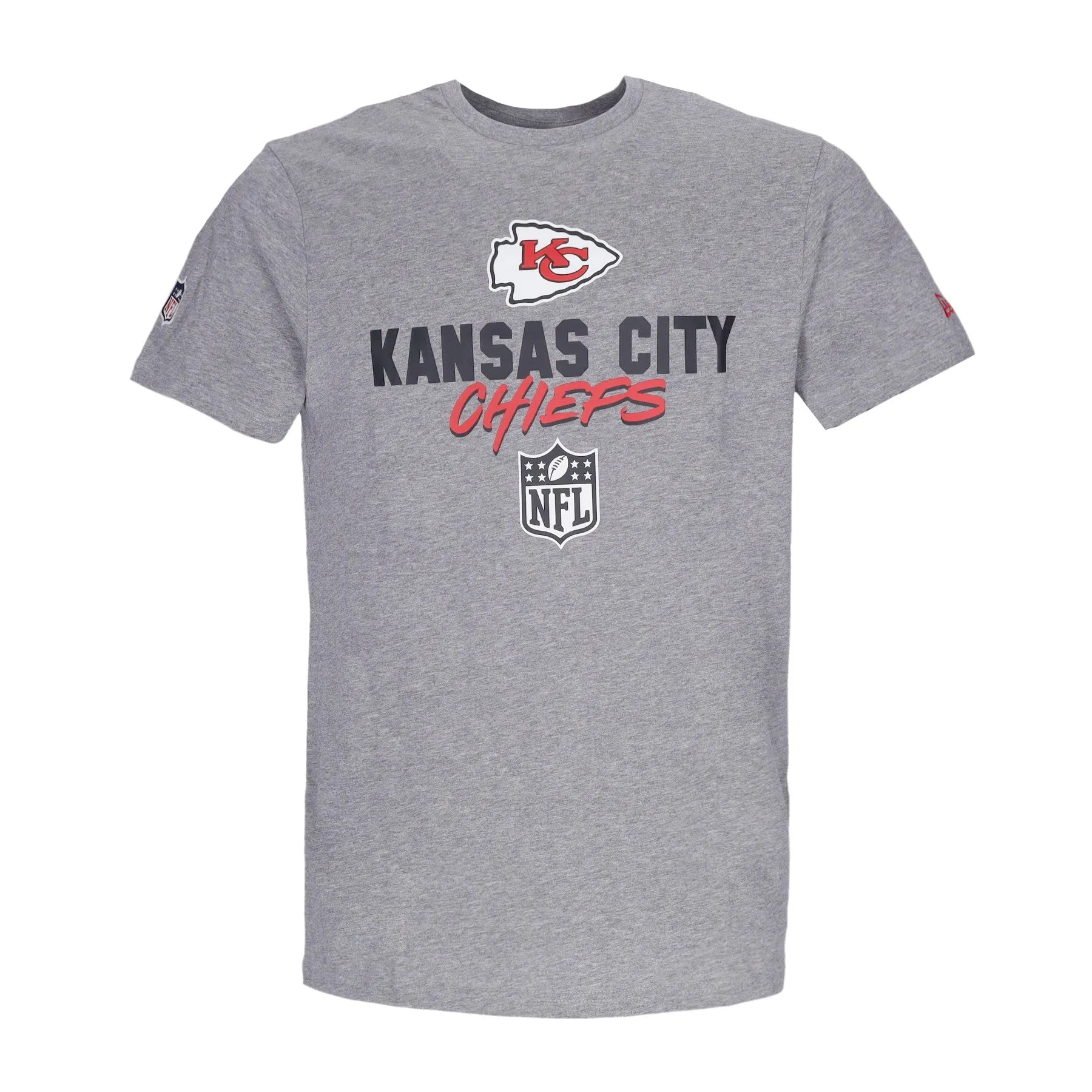 Maglietta Uomo Nfl Script Tee Kanchi Heather Graphite/black