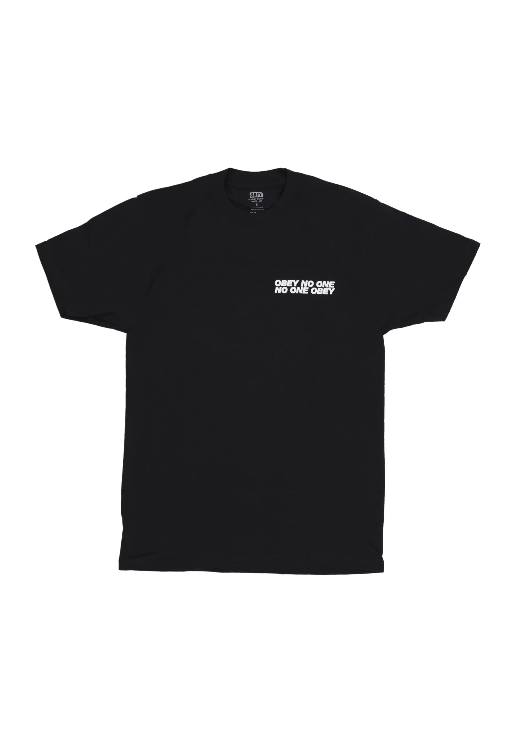 Maglietta Uomo No One Obey Tee Black