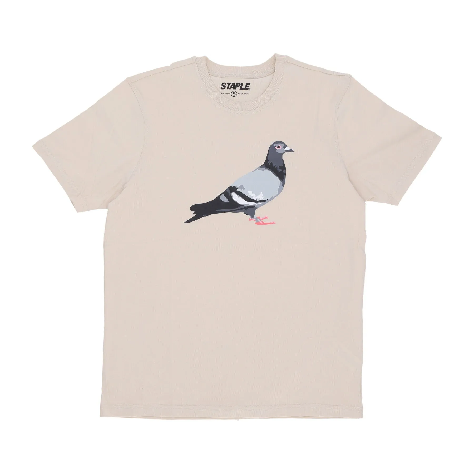 Maglietta Uomo Pigeon Logo Tee Stone