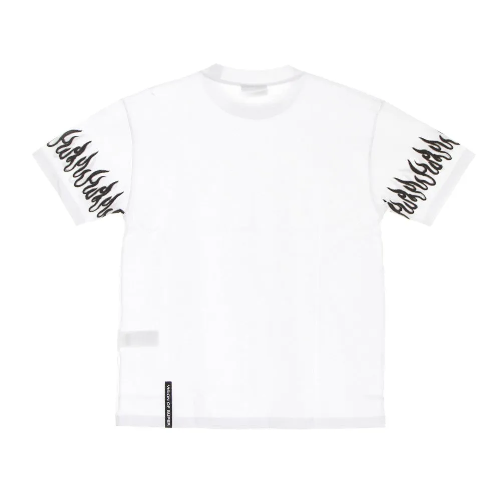 Maglietta Uomo Spray Flames Tee White/black