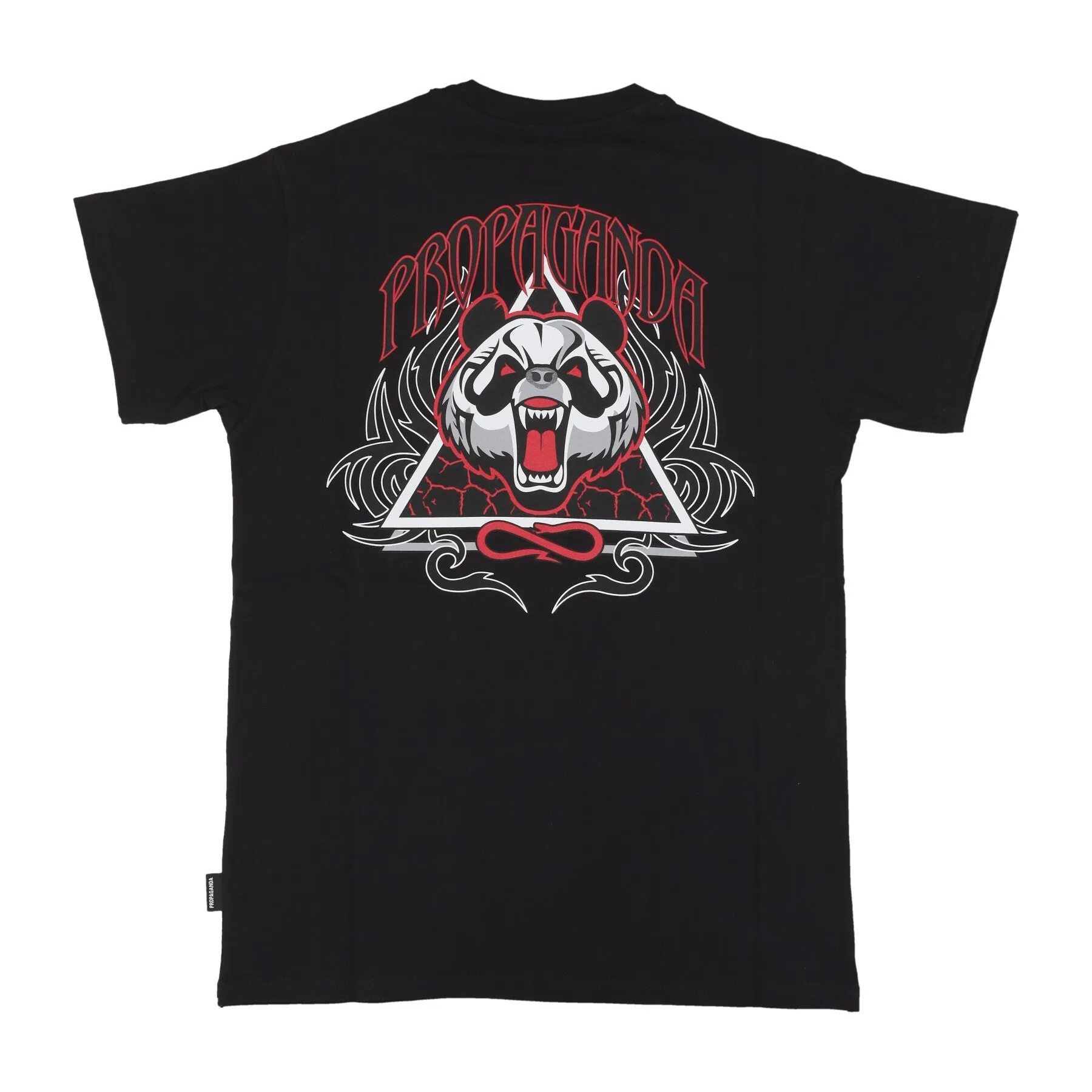 Maglietta Uomo Triangle Panda Tee Black