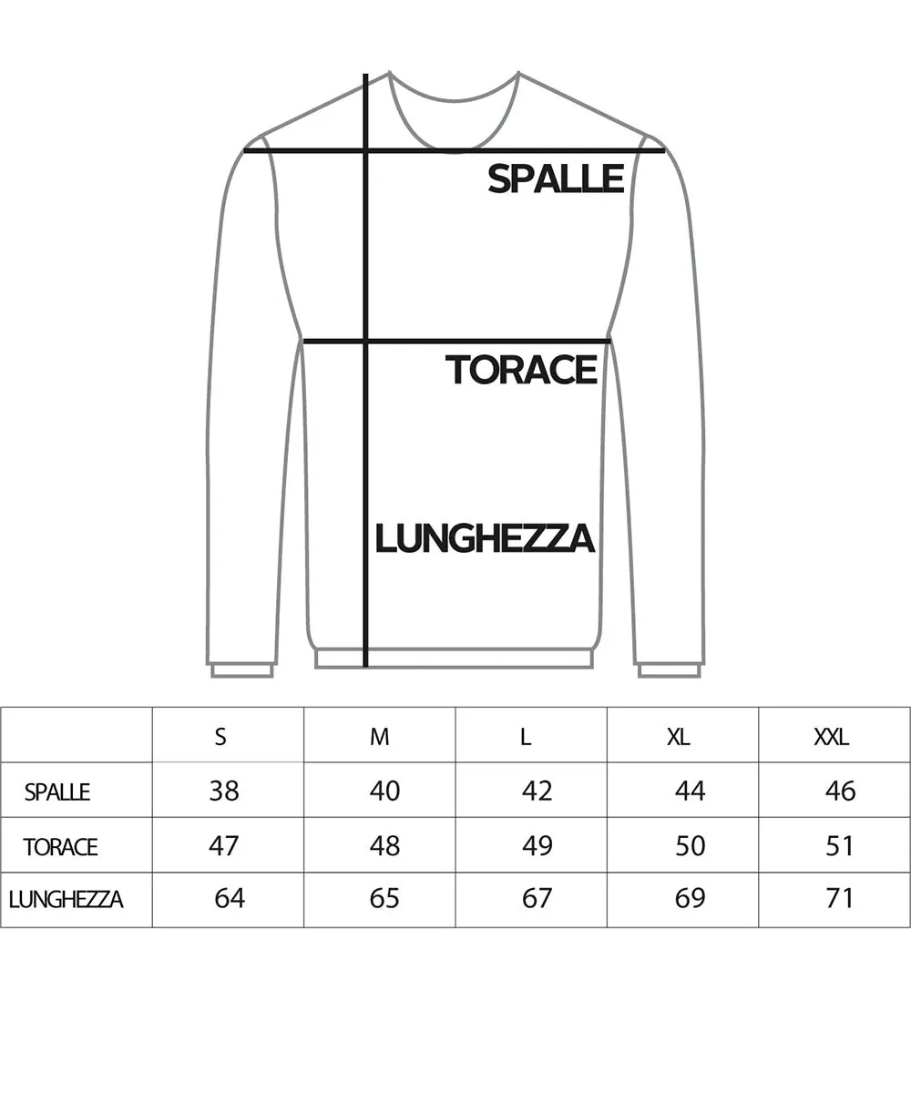 Maglioncino Uomo Casual Maglia Girocollo Tinta Unita Basic Bianco GIOSAL-M2506A