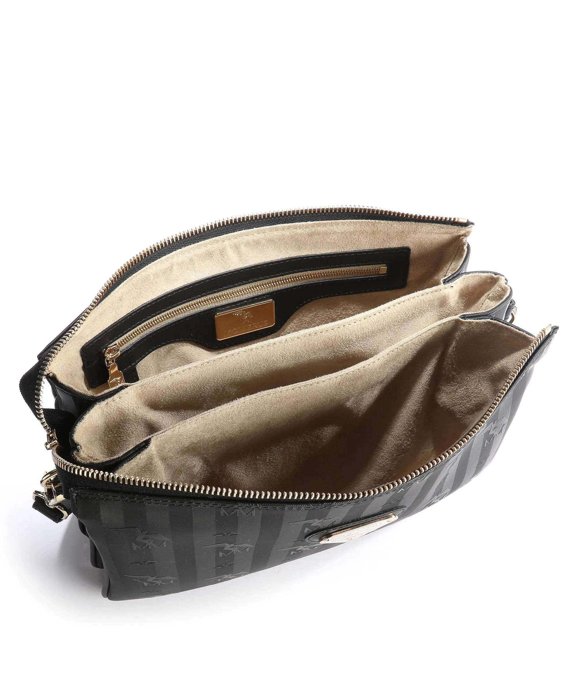  Maison Mollerus Vinerus Gland Borsa a tracolla tela nero  