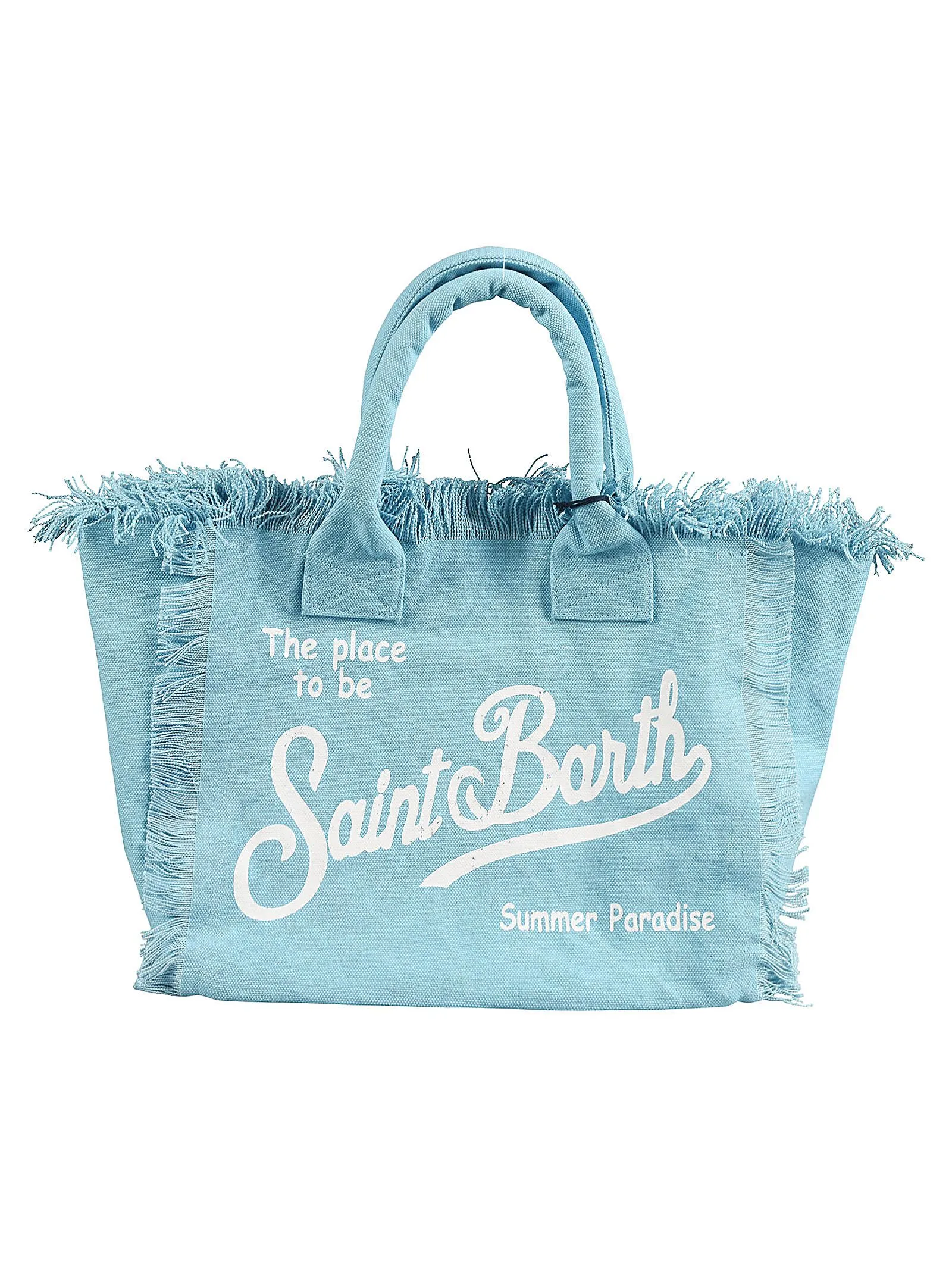 MC2 SAINT BARTH Borsa a mano con frange in tela