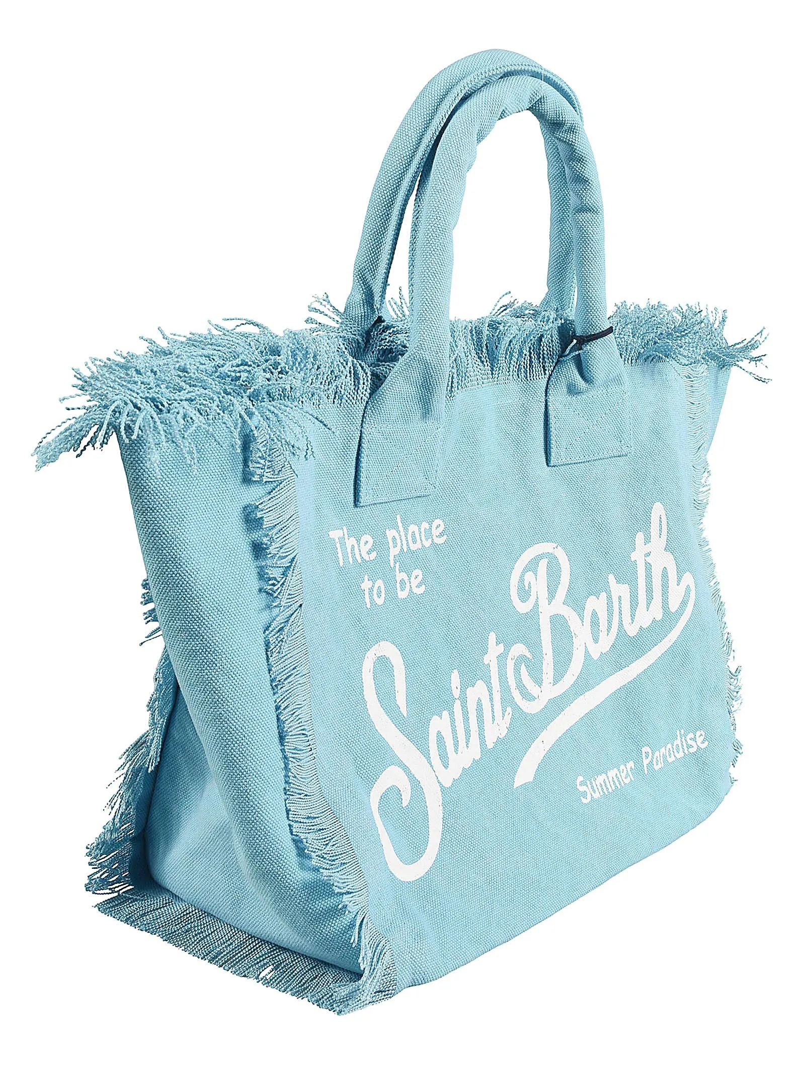 MC2 SAINT BARTH Borsa a mano con frange in tela