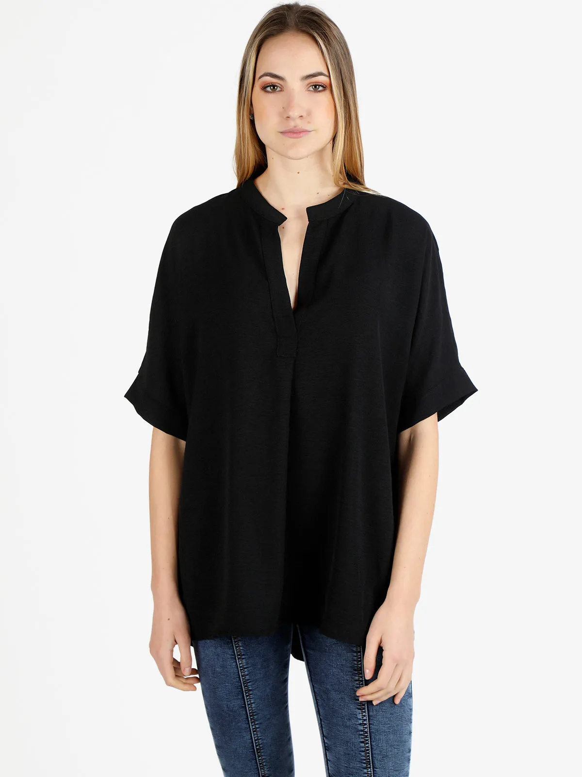 Melitea Blouse longue femme col V