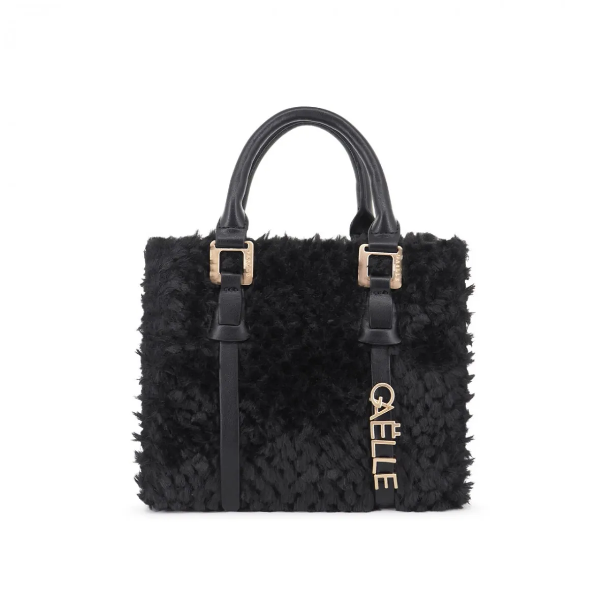 Mini Shopper Con Logo Lettere In Metallo Nero