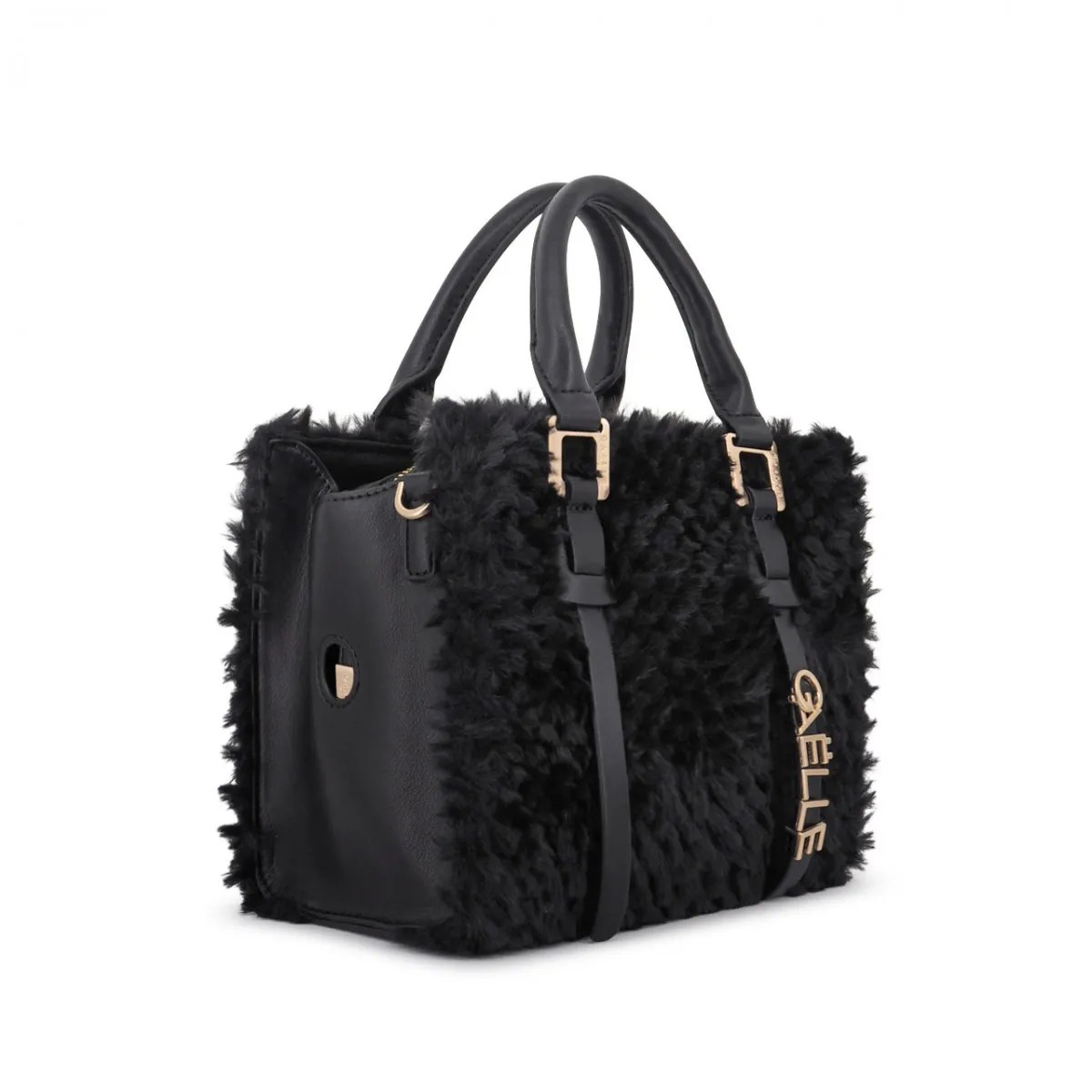 Mini Shopper Con Logo Lettere In Metallo Nero