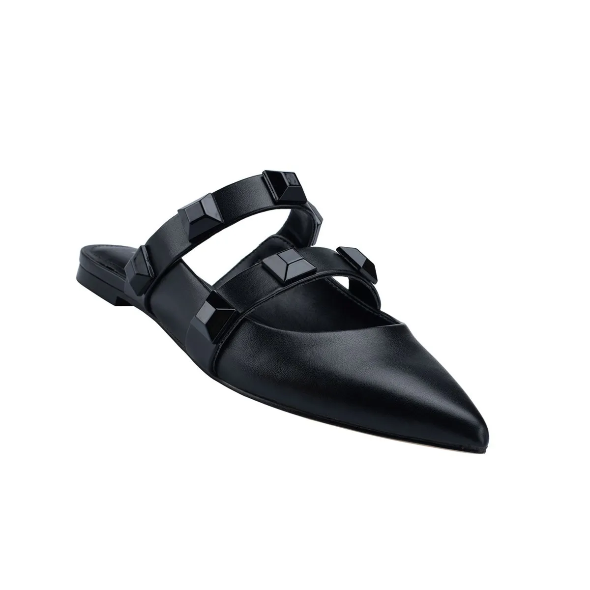 Mocassini e ballerine da donna Marc Fisher CA Outlet Sharla Pointy Toe Flat Nero