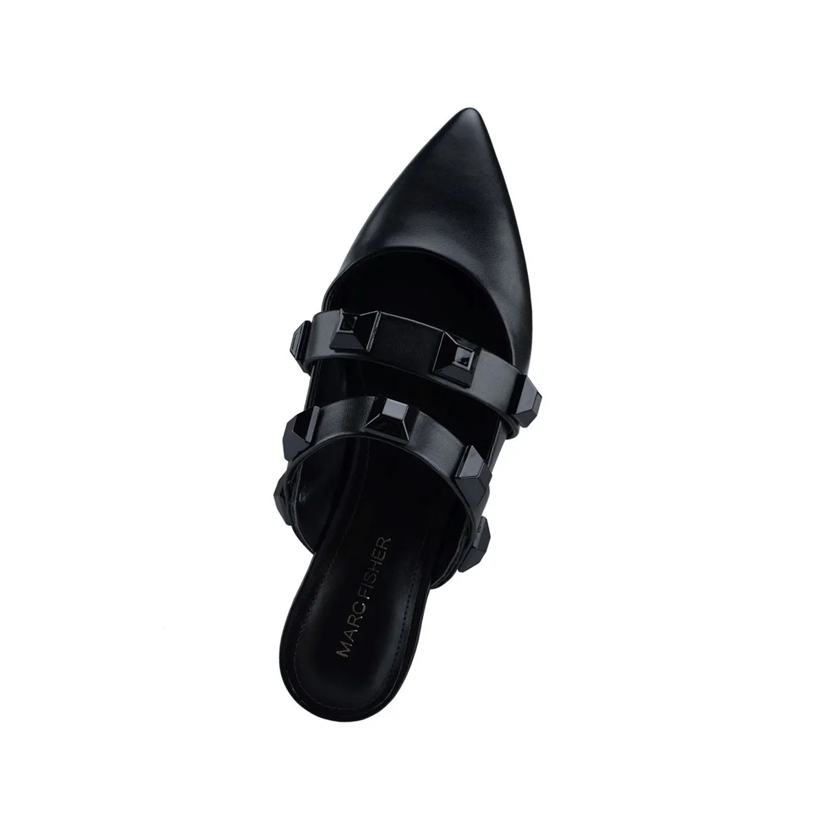 Mocassini e ballerine da donna Marc Fisher CA Outlet Sharla Pointy Toe Flat Nero