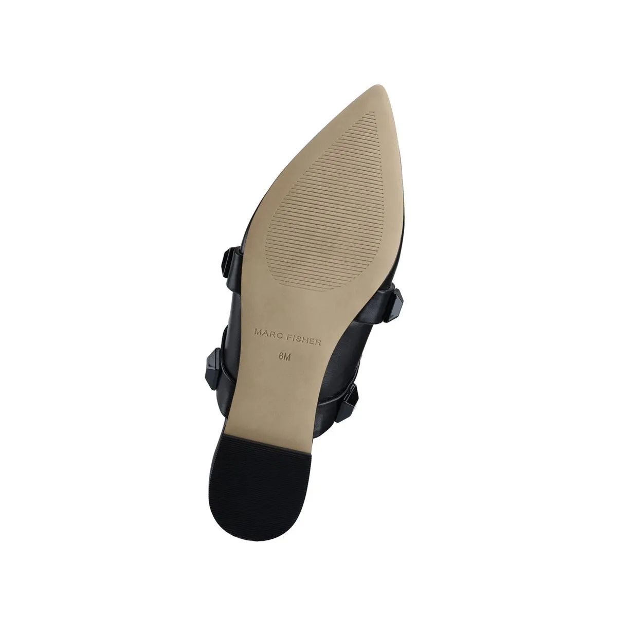 Mocassini e ballerine da donna Marc Fisher CA Outlet Sharla Pointy Toe Flat Nero