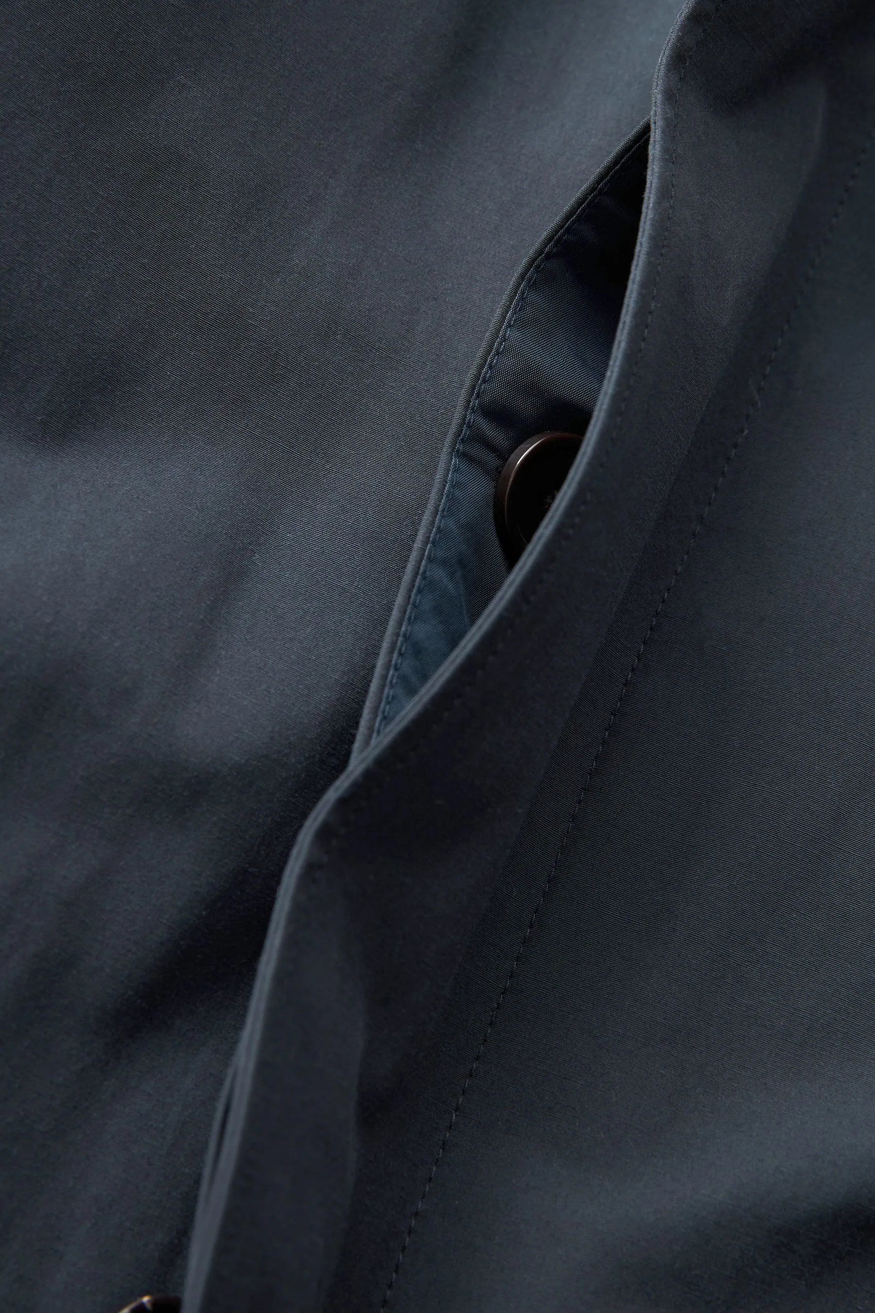 Navy  - Trench resistente alla doccia