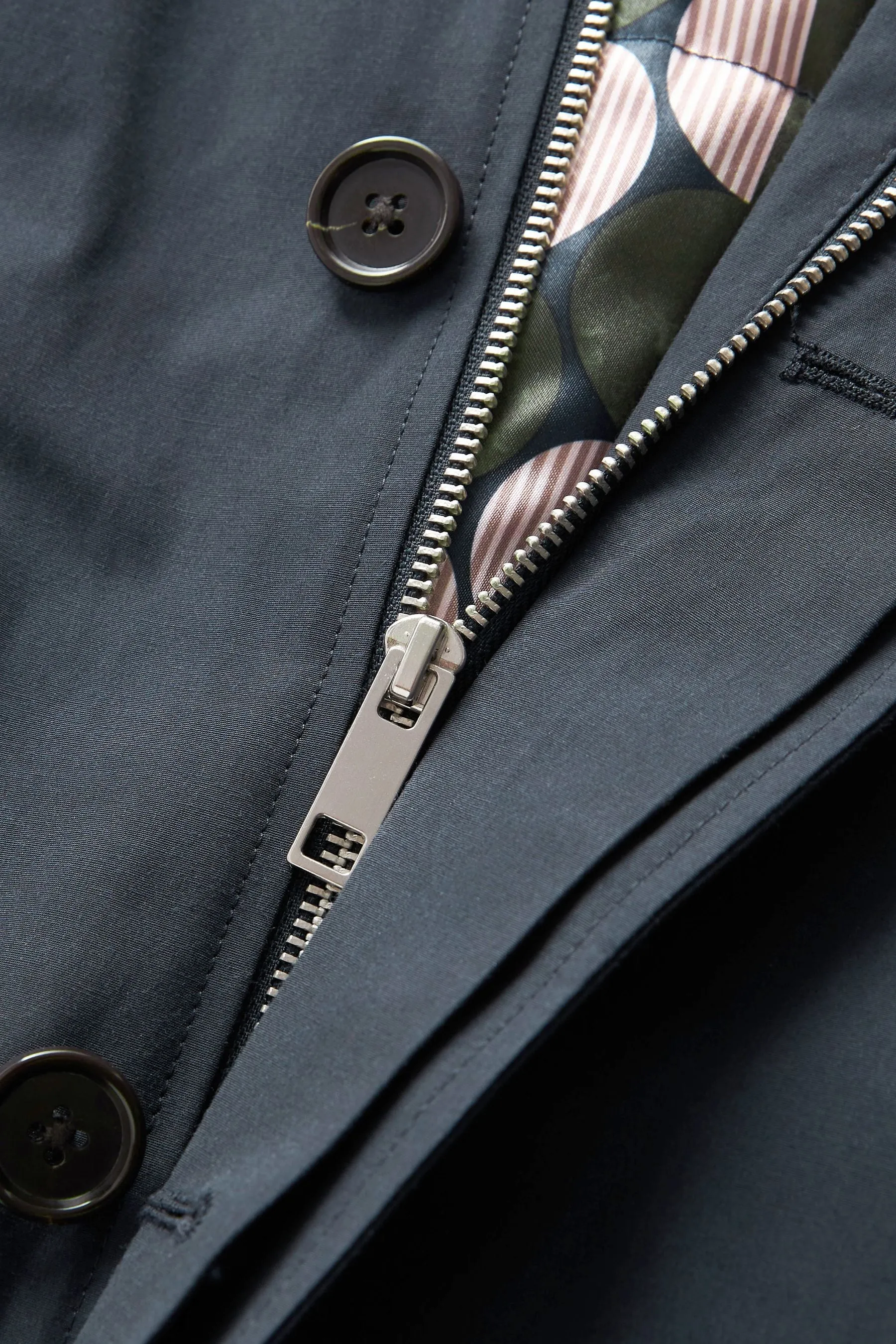 Navy  - Trench resistente alla doccia