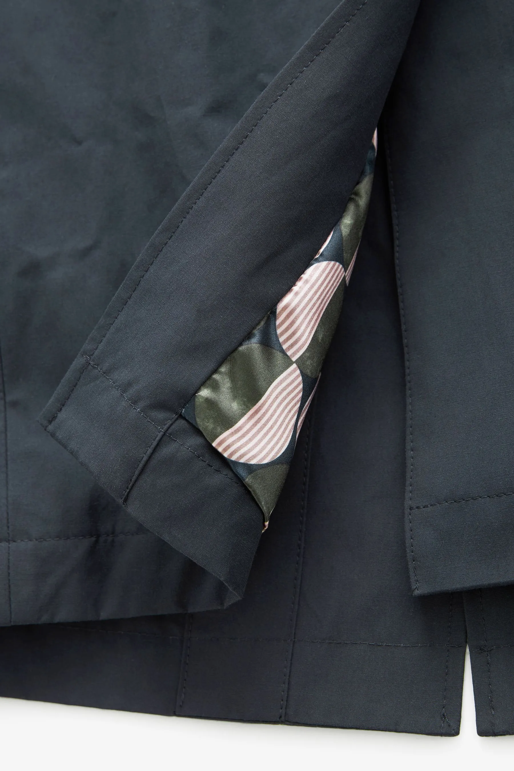 Navy  - Trench resistente alla doccia