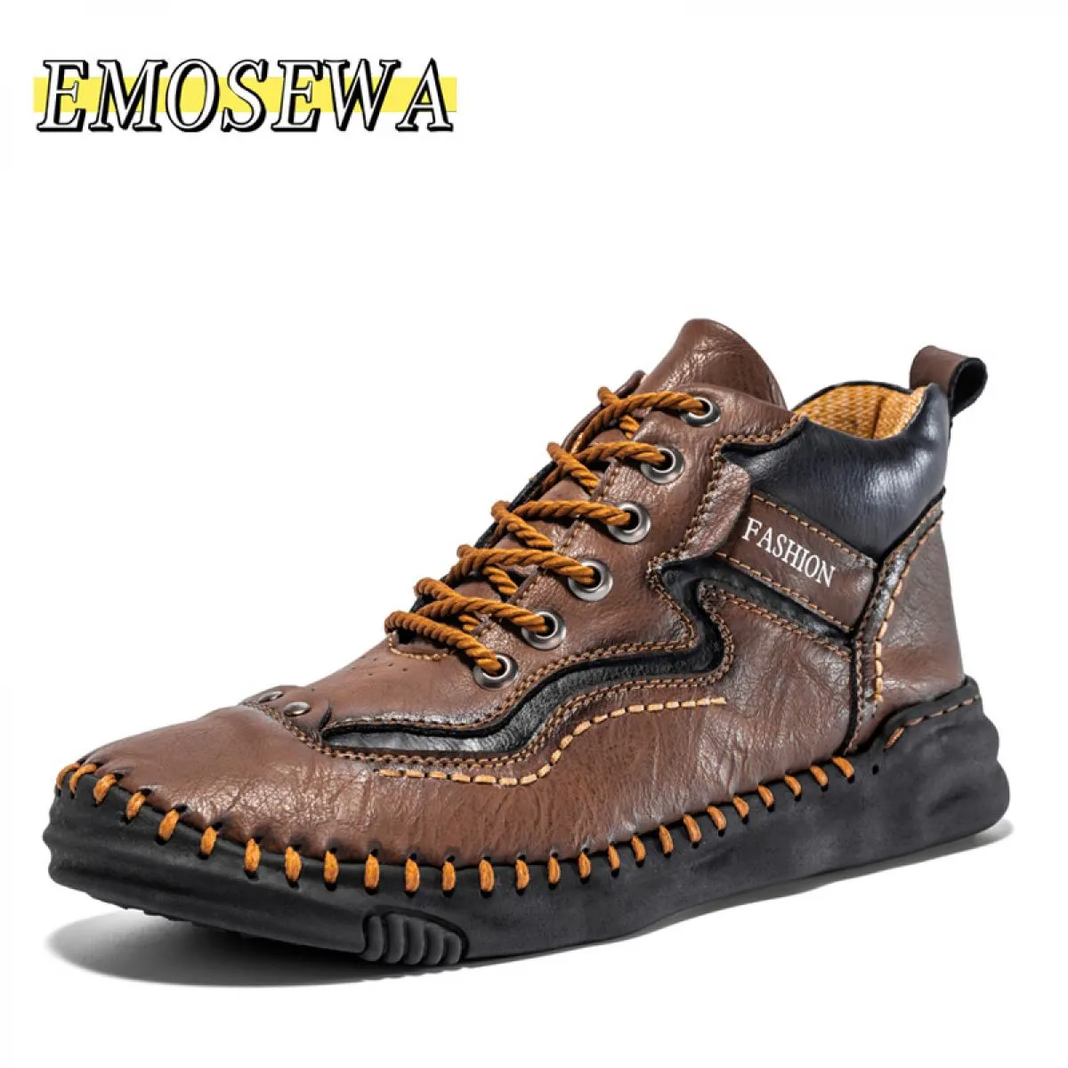 Nuovo autunno stivali di pelle fatti a mano scarpe da uomo stivali casual inverno kaki retro caviglia in pelle botas utensili ve