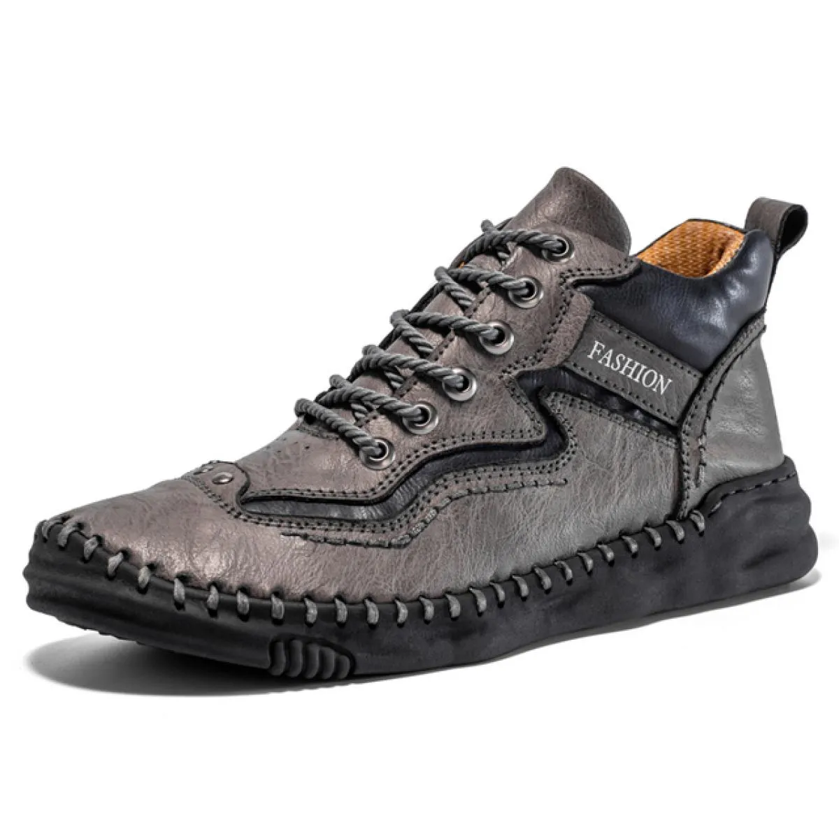 Nuovo autunno stivali di pelle fatti a mano scarpe da uomo stivali casual inverno kaki retro caviglia in pelle botas utensili ve