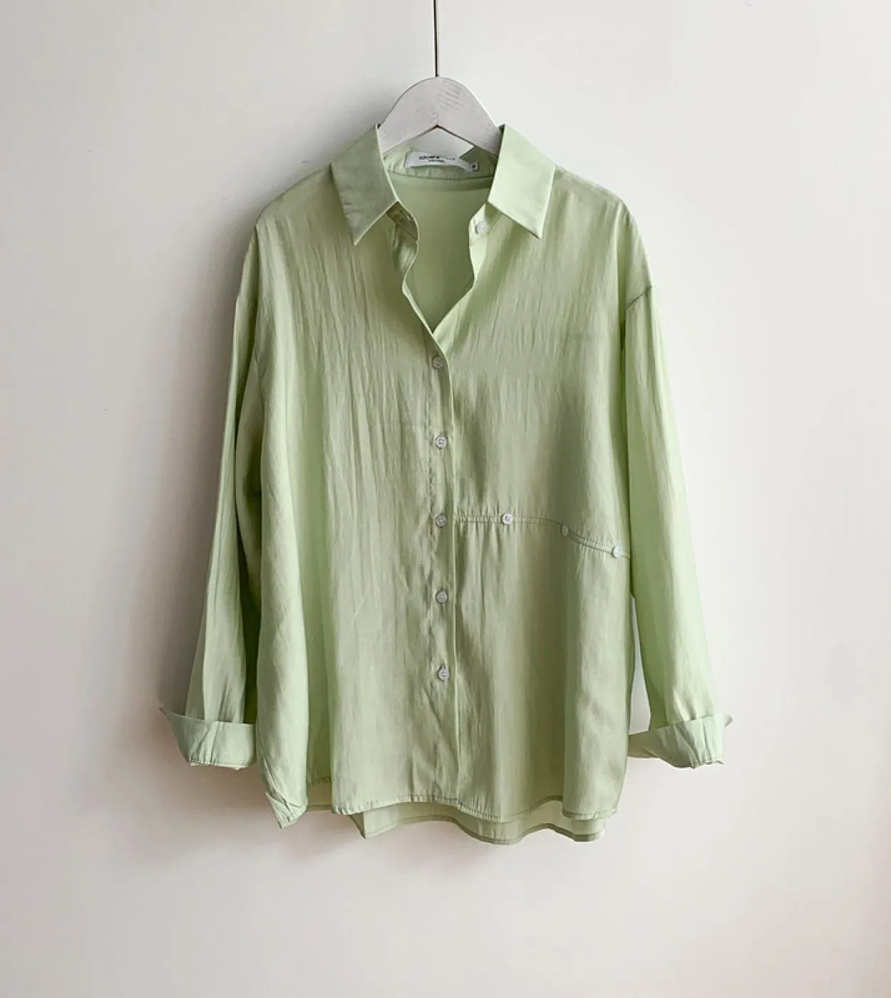 Nuovo colletto rovesciato manica lunga abbottonatura camicie autunno casual donna allentata camicie camicetta di cotone donna to