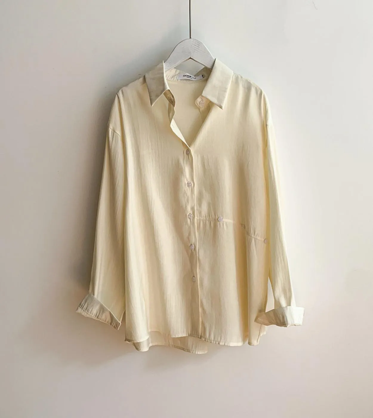 Nuovo colletto rovesciato manica lunga abbottonatura camicie autunno casual donna allentata camicie camicetta di cotone donna to