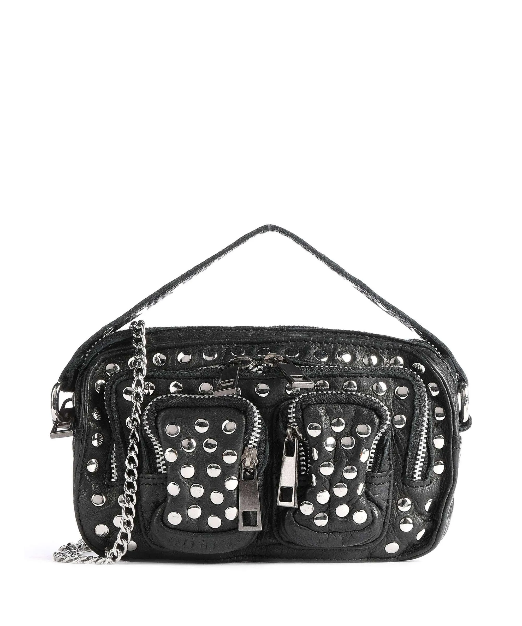  Núnoo Disco Helena Borsa a tracolla pelle di vitello nero  