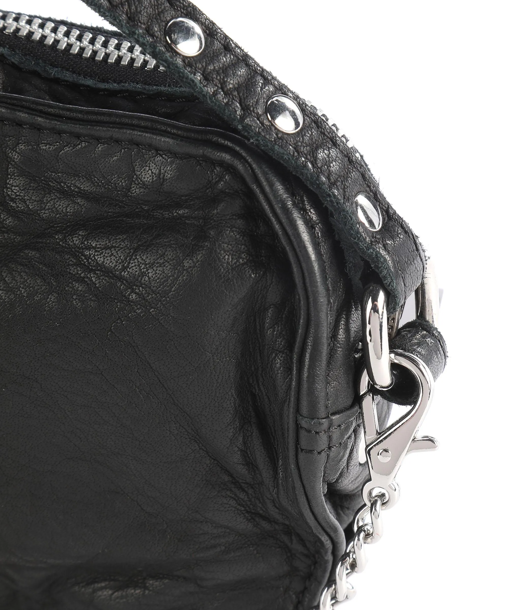  Núnoo Disco Helena Borsa a tracolla pelle di vitello nero  