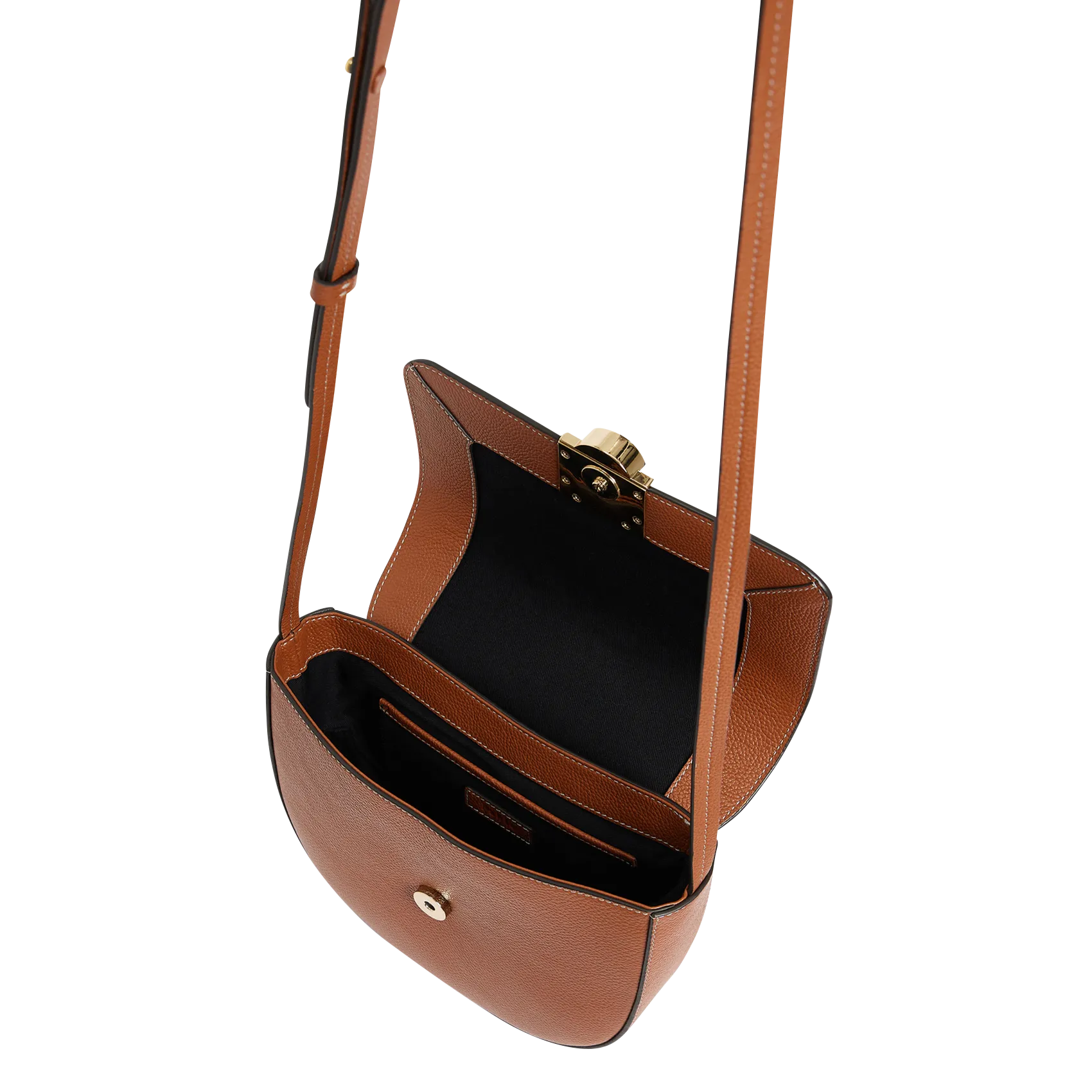  PABLO   LOUISE - Borsa a bisaccia in pelle | Marrone