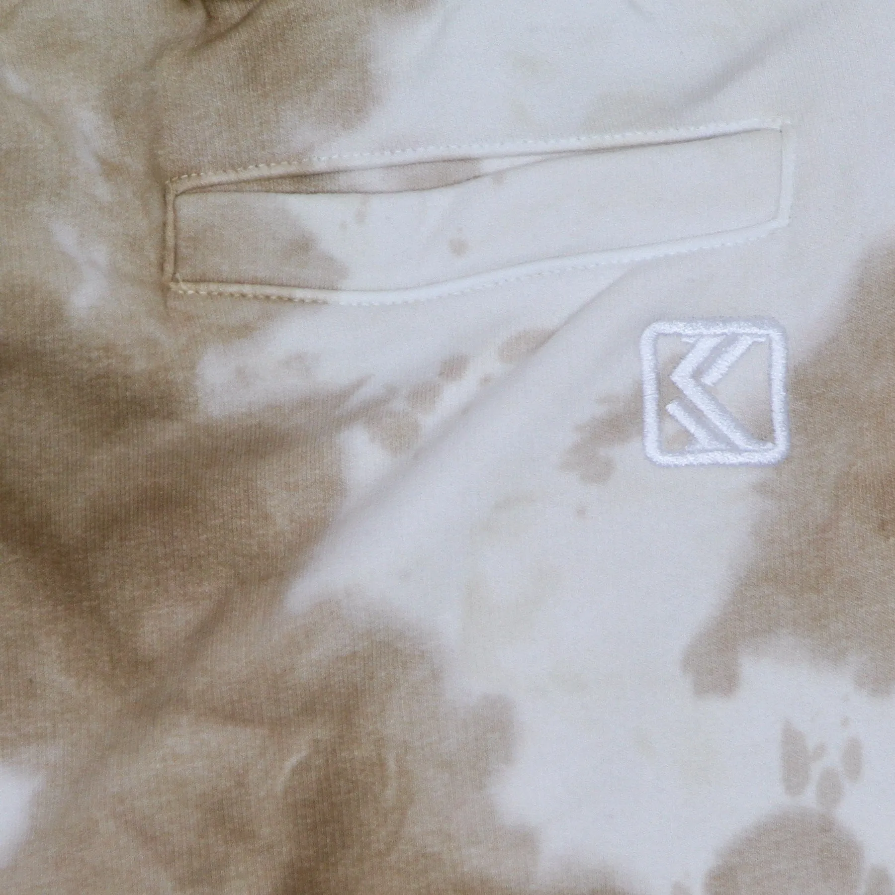 Pantalone Tuta Felpato Uomo Signature Tie Dye Sweatpants White/sand