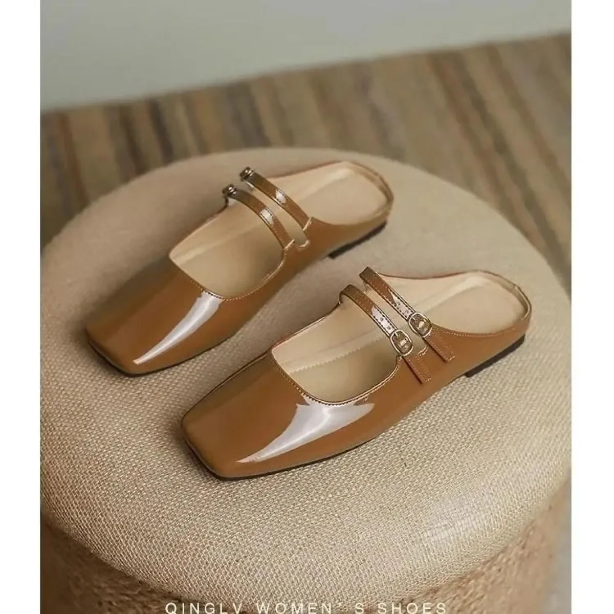 Pantofola da donna Slip On Morbide ballerine Scarpe da spiaggia causali Sandali con punta tonda Scarpe con ciabatte