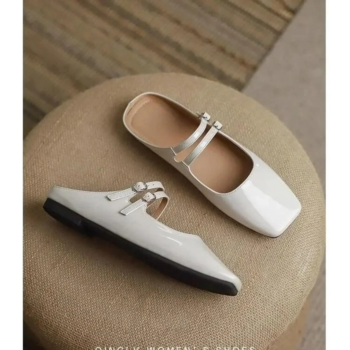 Pantofola da donna Slip On Morbide ballerine Scarpe da spiaggia causali Sandali con punta tonda Scarpe con ciabatte