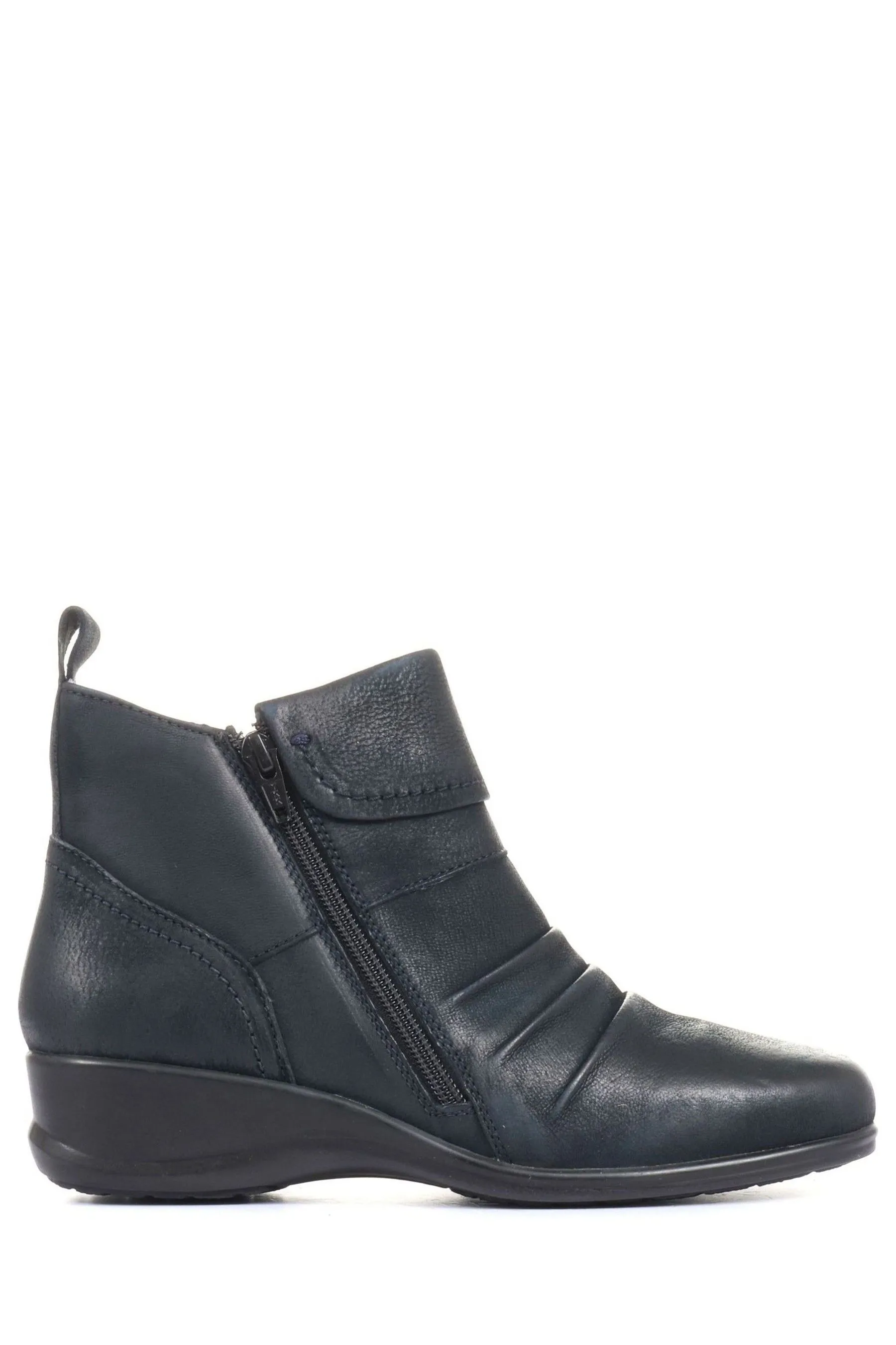 Pavers Ladies - Stivali alla caviglia in pelle con doppia zip