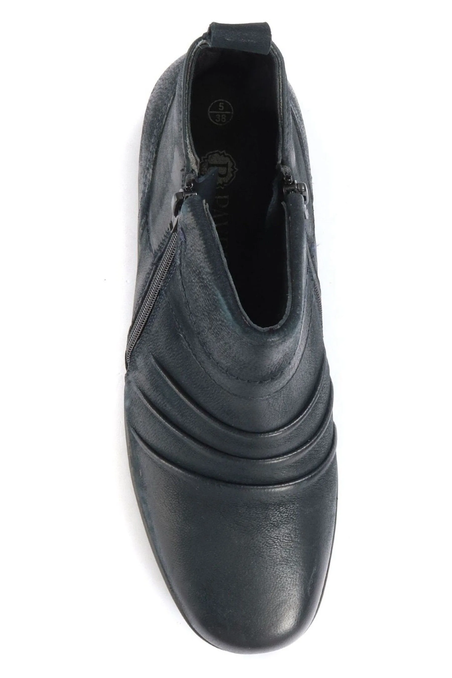 Pavers Ladies - Stivali alla caviglia in pelle con doppia zip
