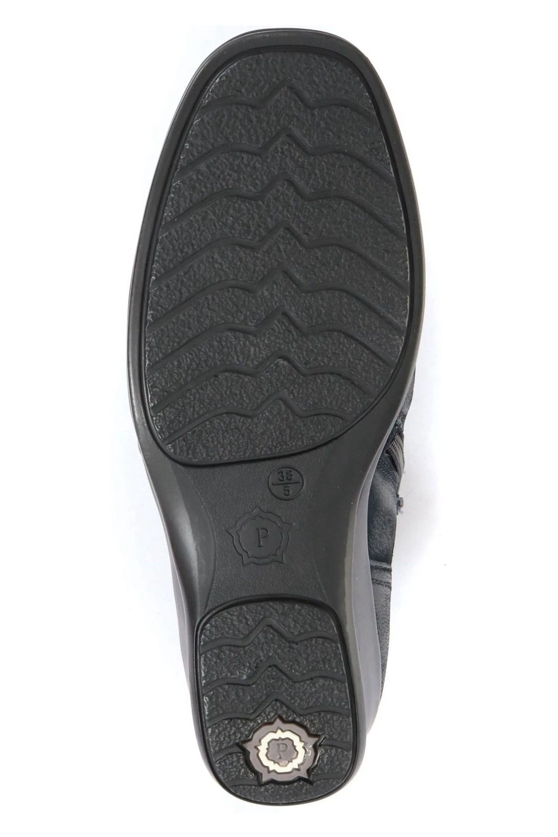 Pavers Ladies - Stivali alla caviglia in pelle con doppia zip