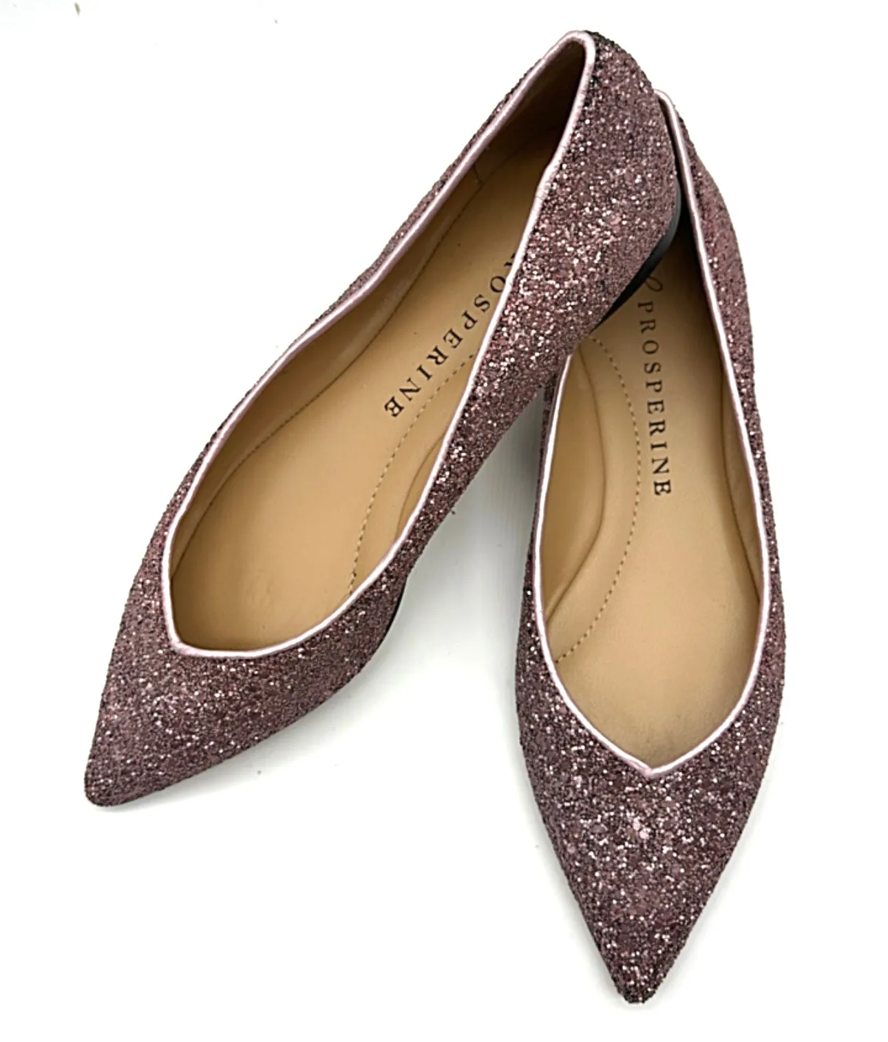 Prosperine - Ballerina Paillettes rosa antico