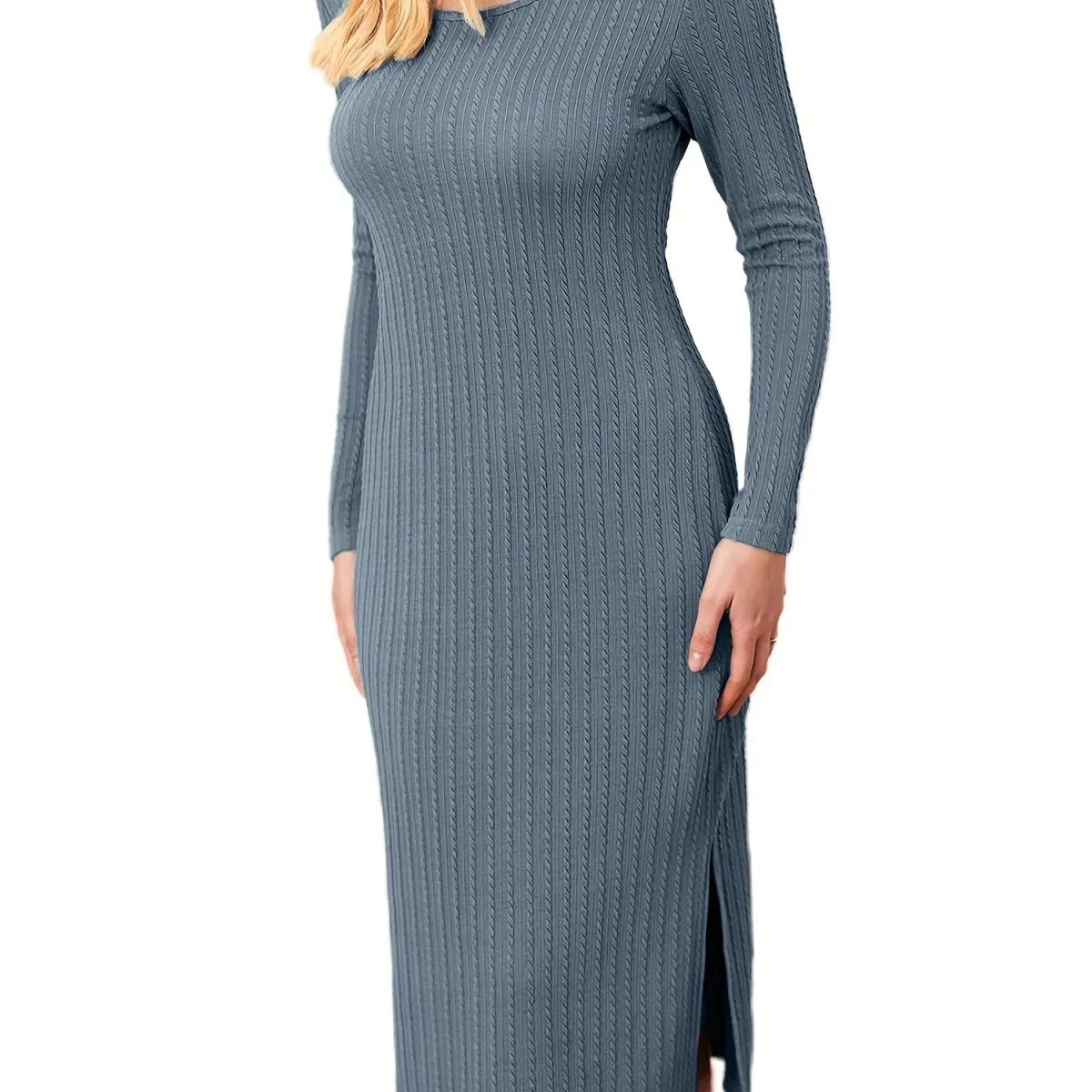 Pullover premaman da donna primavera autunno girocollo manica lunga lunghezza al ginocchio abiti regolari