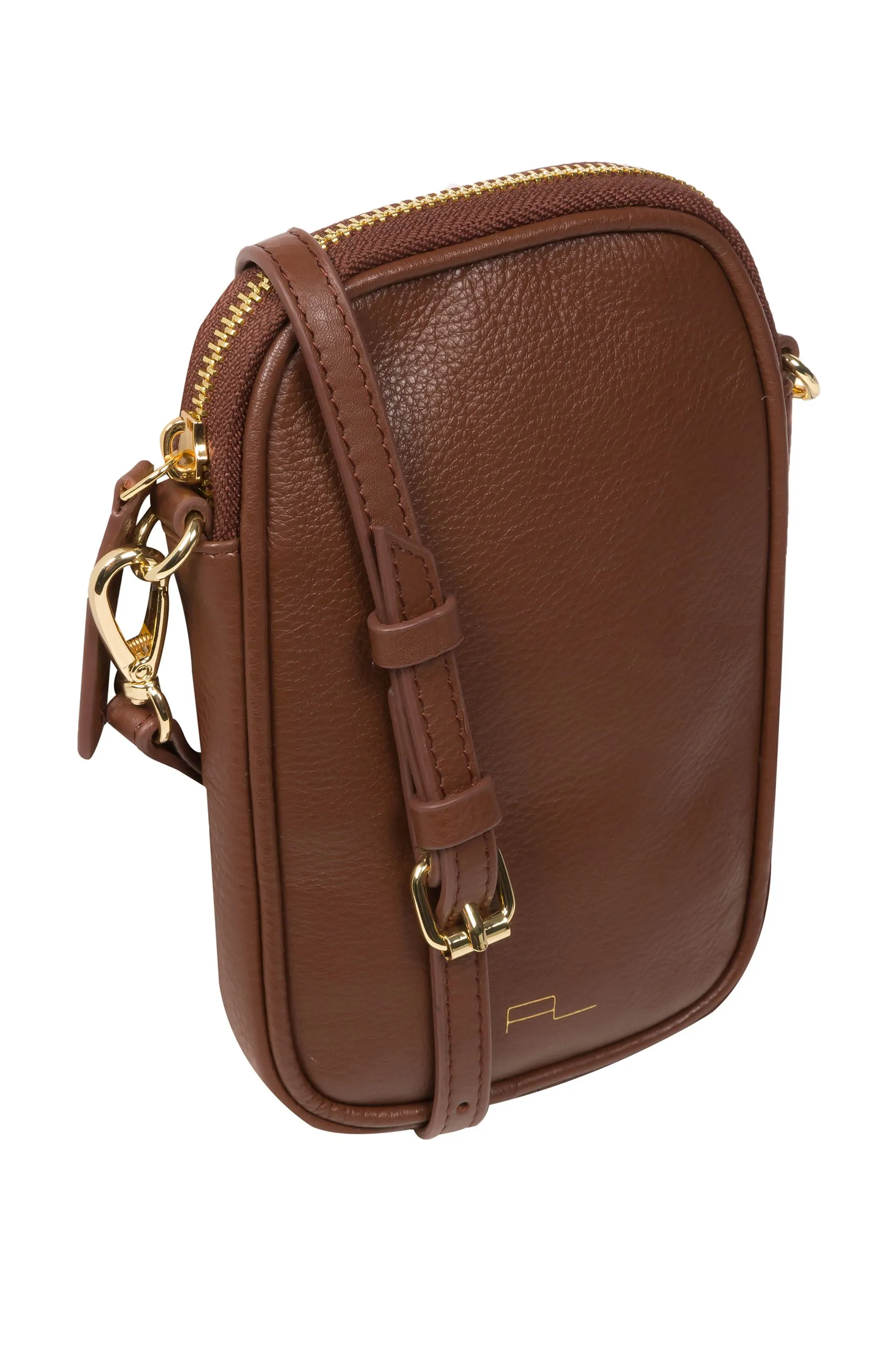 Pure Luxuries London - Alaina - Borsa per telefono a tracolla in pelle nappa