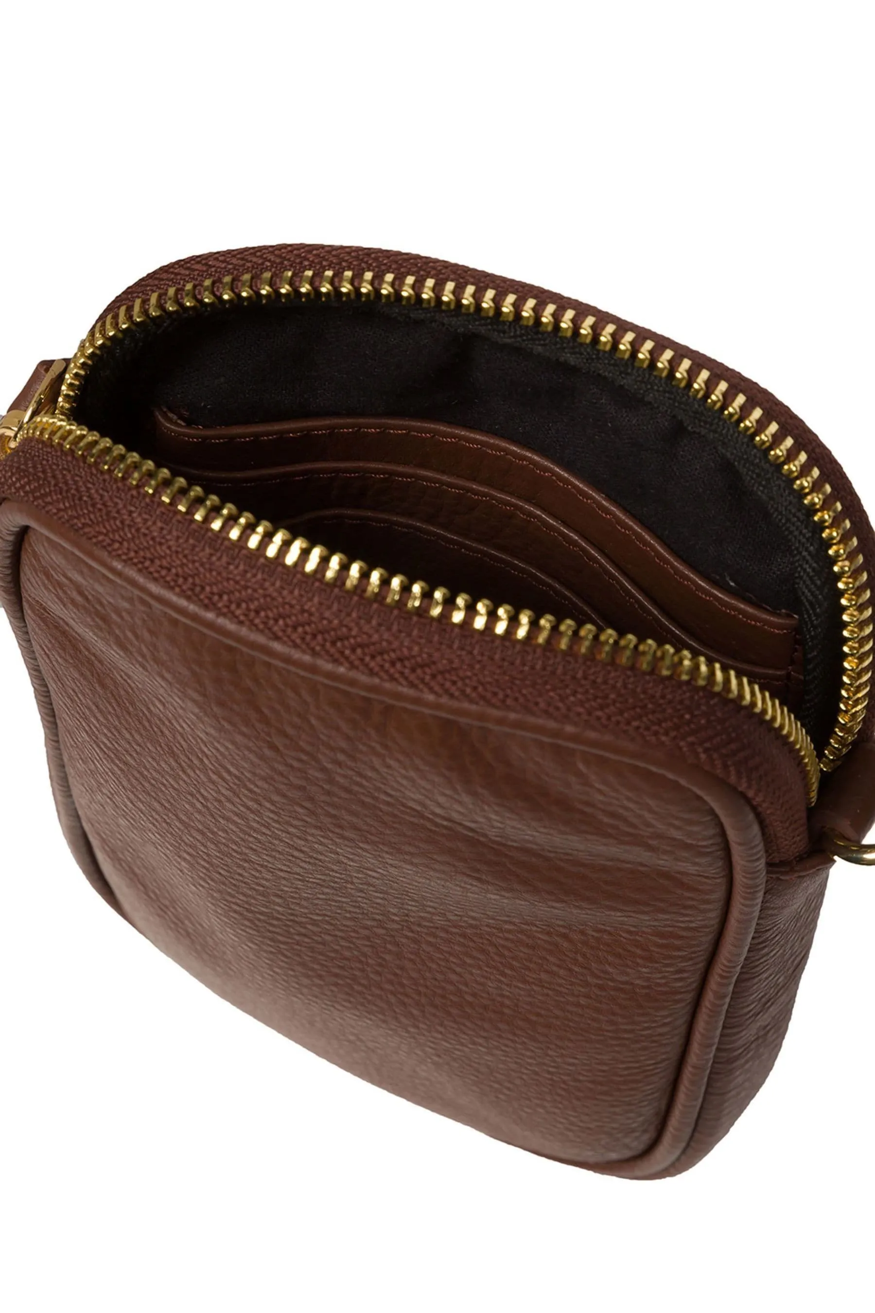 Pure Luxuries London - Alaina - Borsa per telefono a tracolla in pelle nappa
