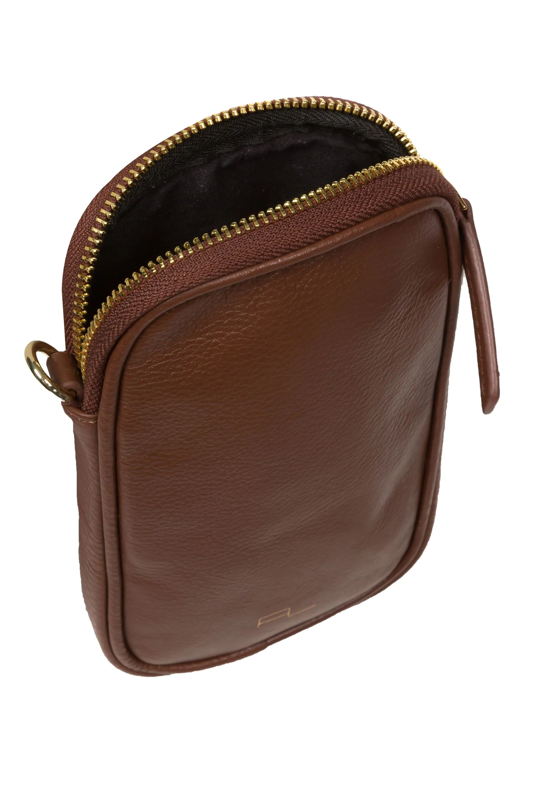 Pure Luxuries London - Alaina - Borsa per telefono a tracolla in pelle nappa