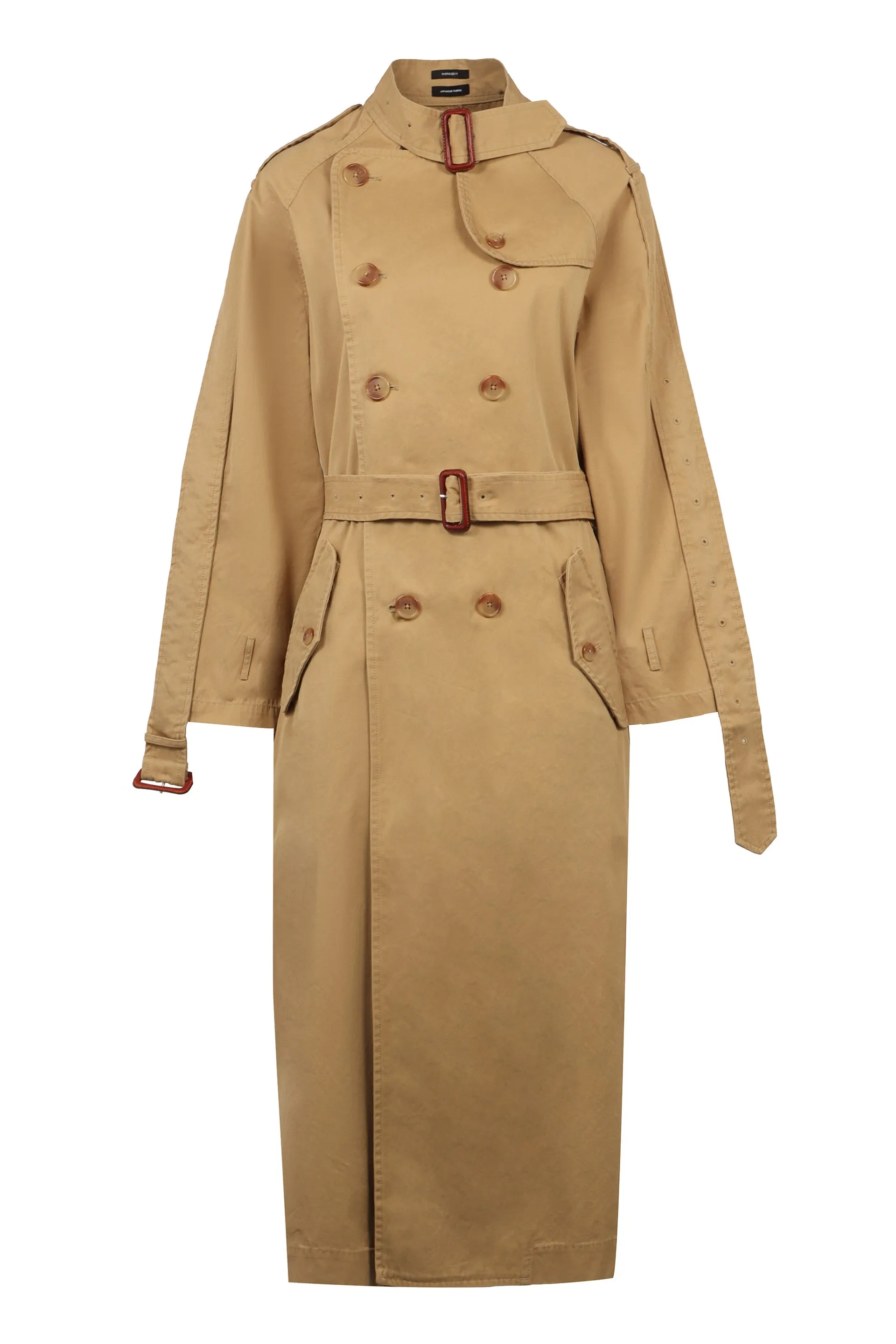 R13 Trench coat in cotone