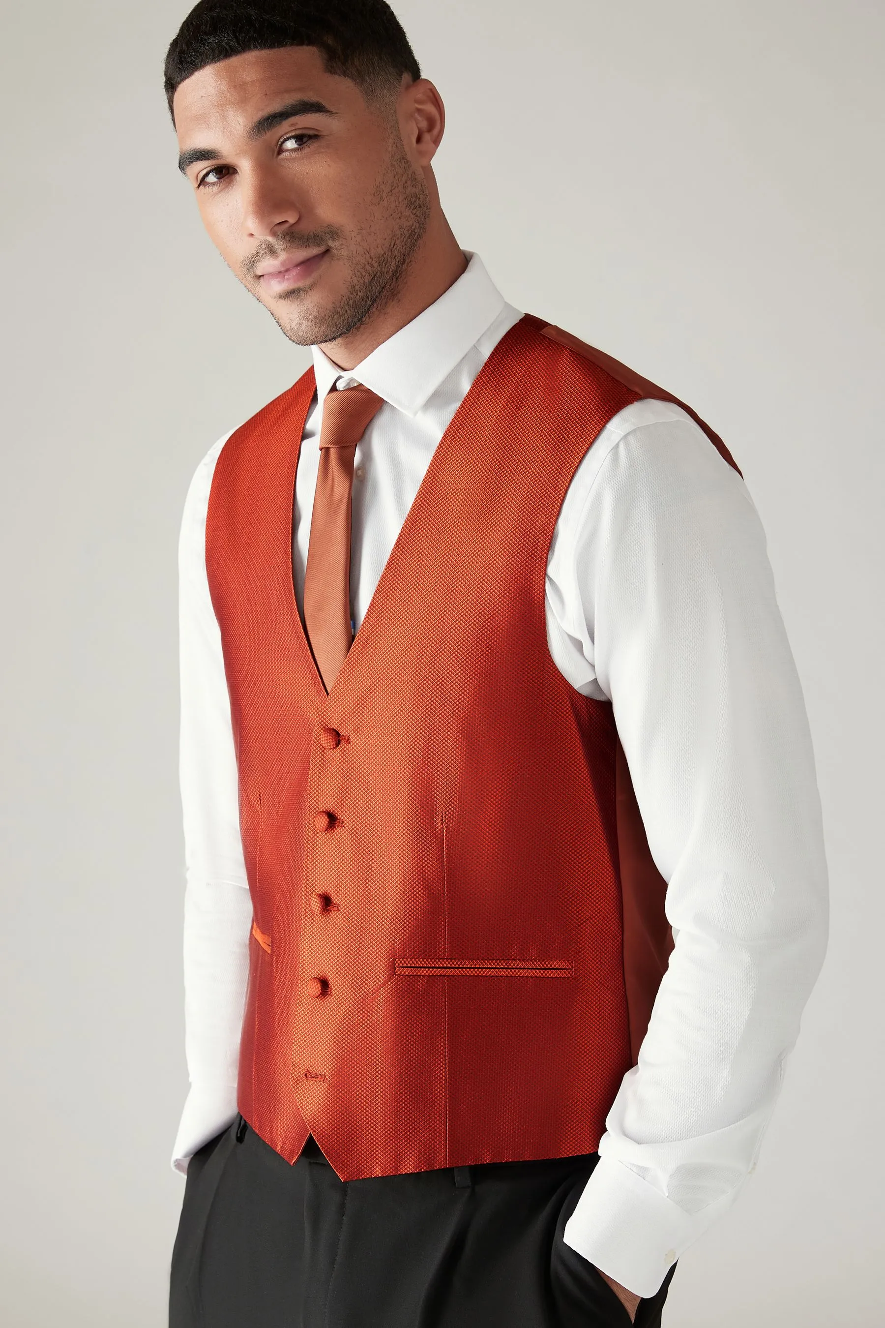 Regular - Gilet testurizzato vestibilità attillata