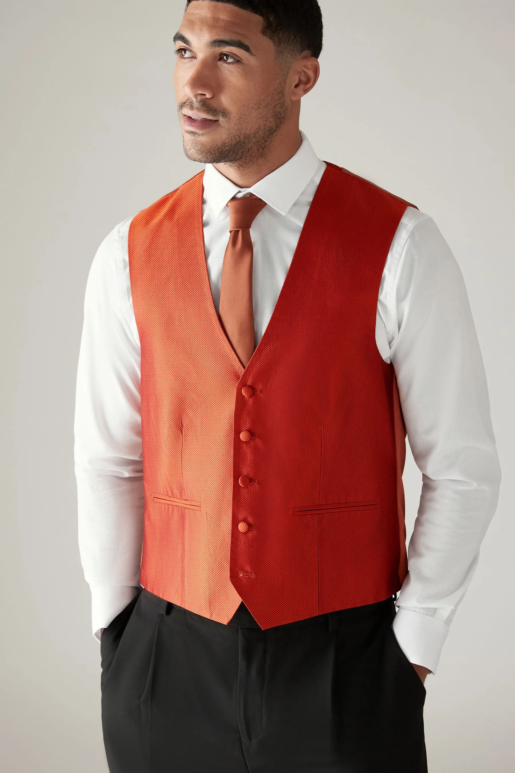 Regular - Gilet testurizzato vestibilità attillata