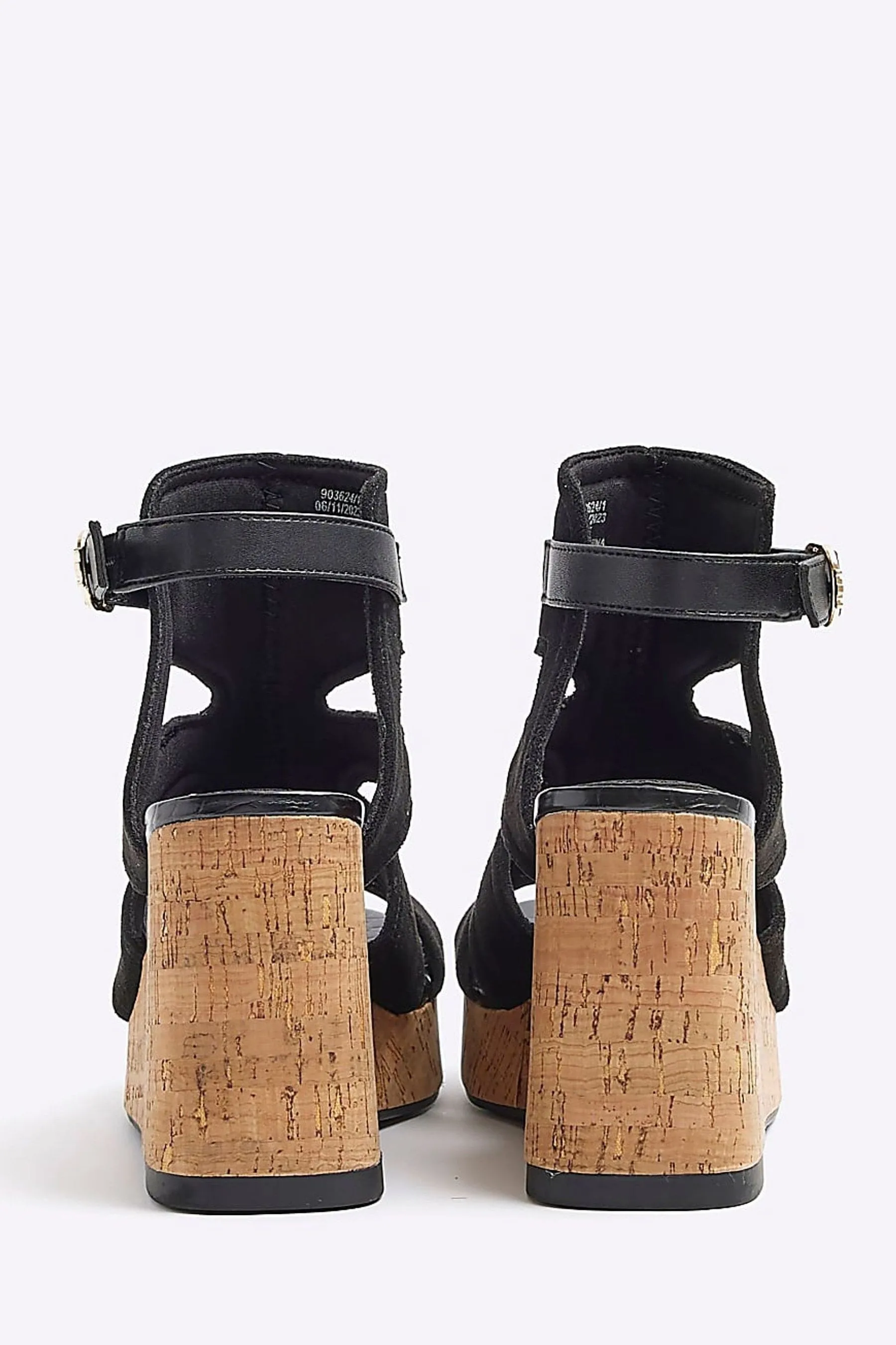 River Island Vestibilità ampia - Scarpe Stivali con zeppa e cut-out