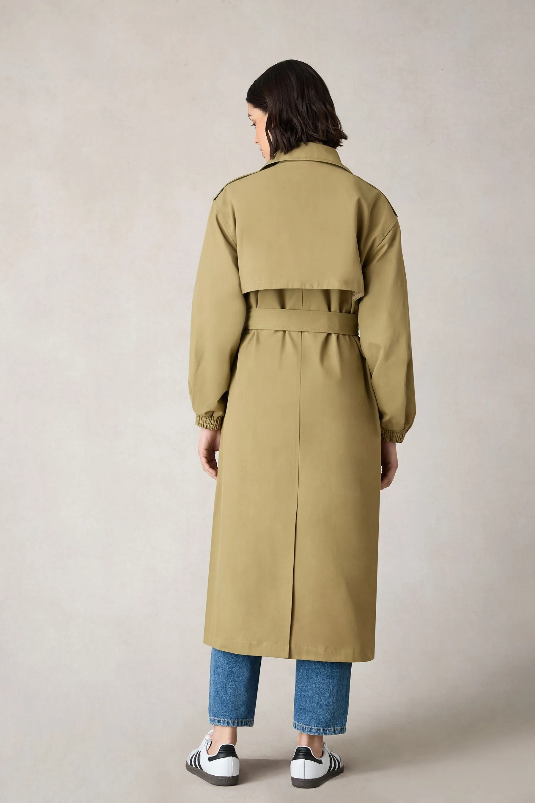 Ro&Zo Green - Petite Trench Coat